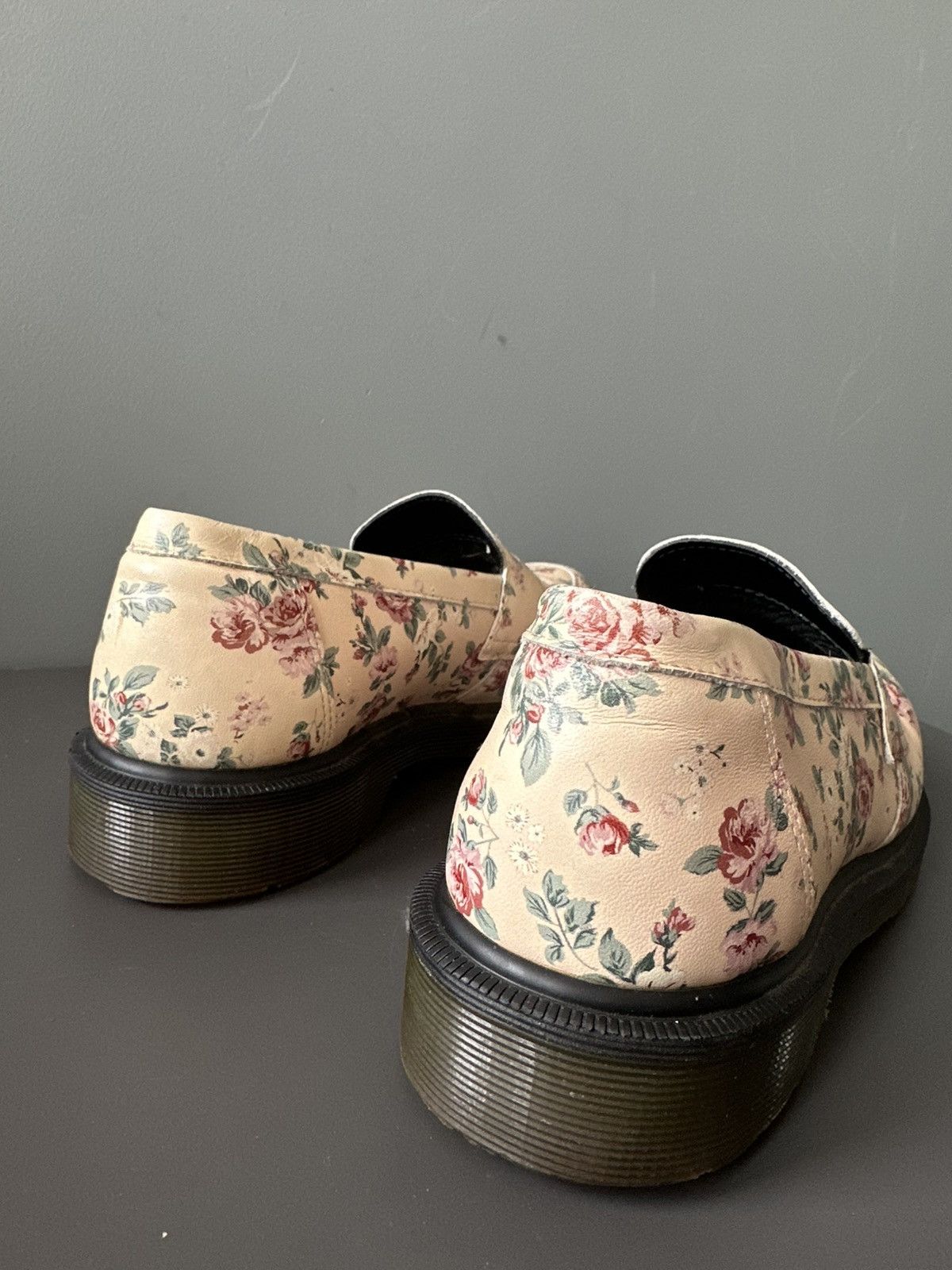 Dr. Martens Dr. Martens ADDY Floral Leather Loafers Size 39 Size US 9 / IT 39 - 4 Thumbnail