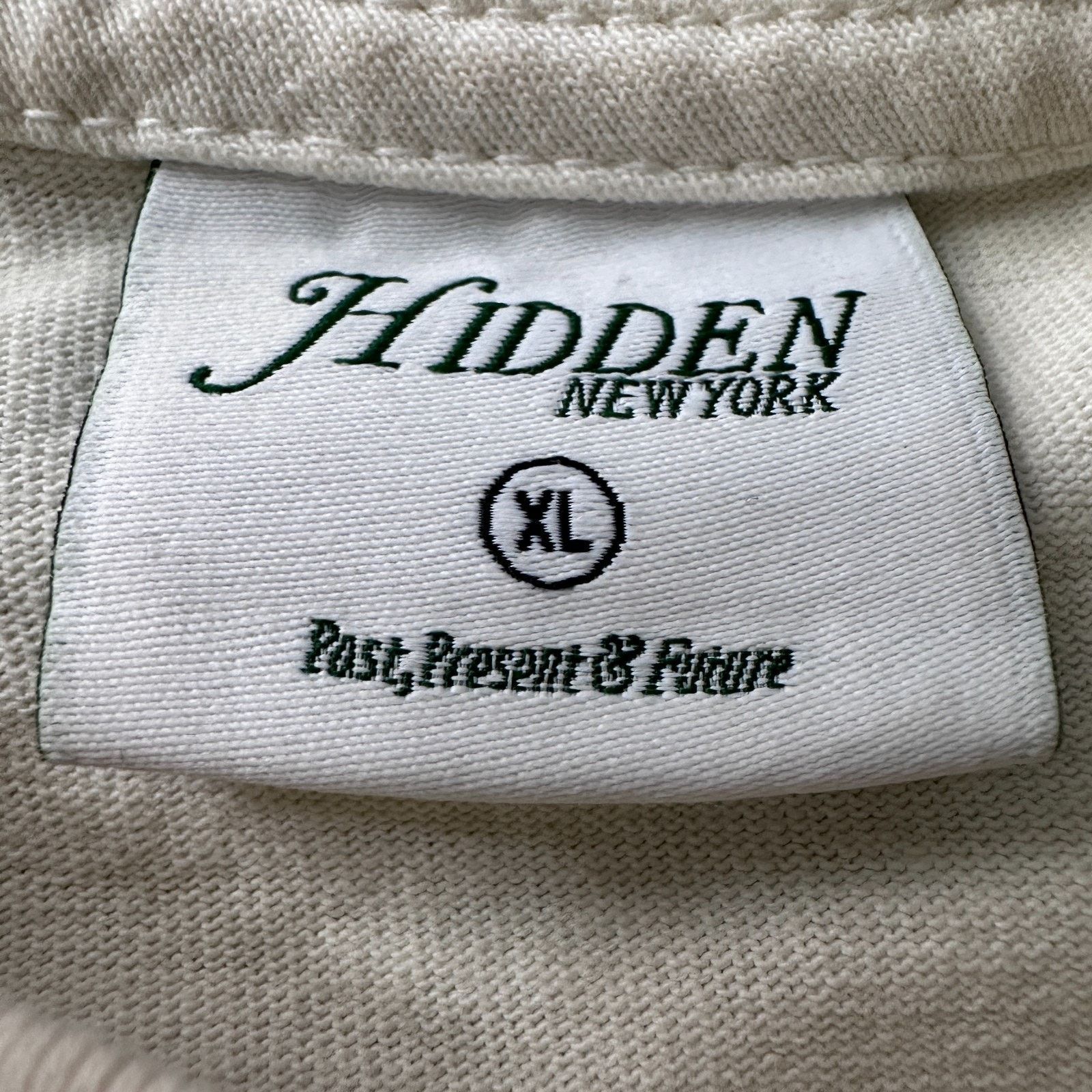 HIDDEN Hidden NY Past Present Future T-Shirt Men's XL Cream Cotton Size US XL / EU 56 / 4 - 5 Thumbnail