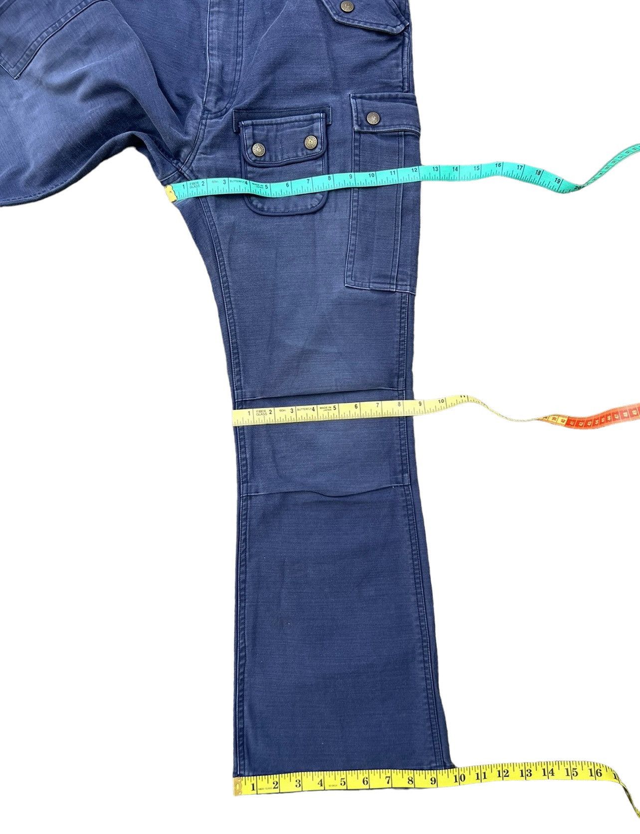 Backbone Backbone Japan Faded Navy Tactical Flare Cargo Trouser Pant Size US 31 - 4 Thumbnail