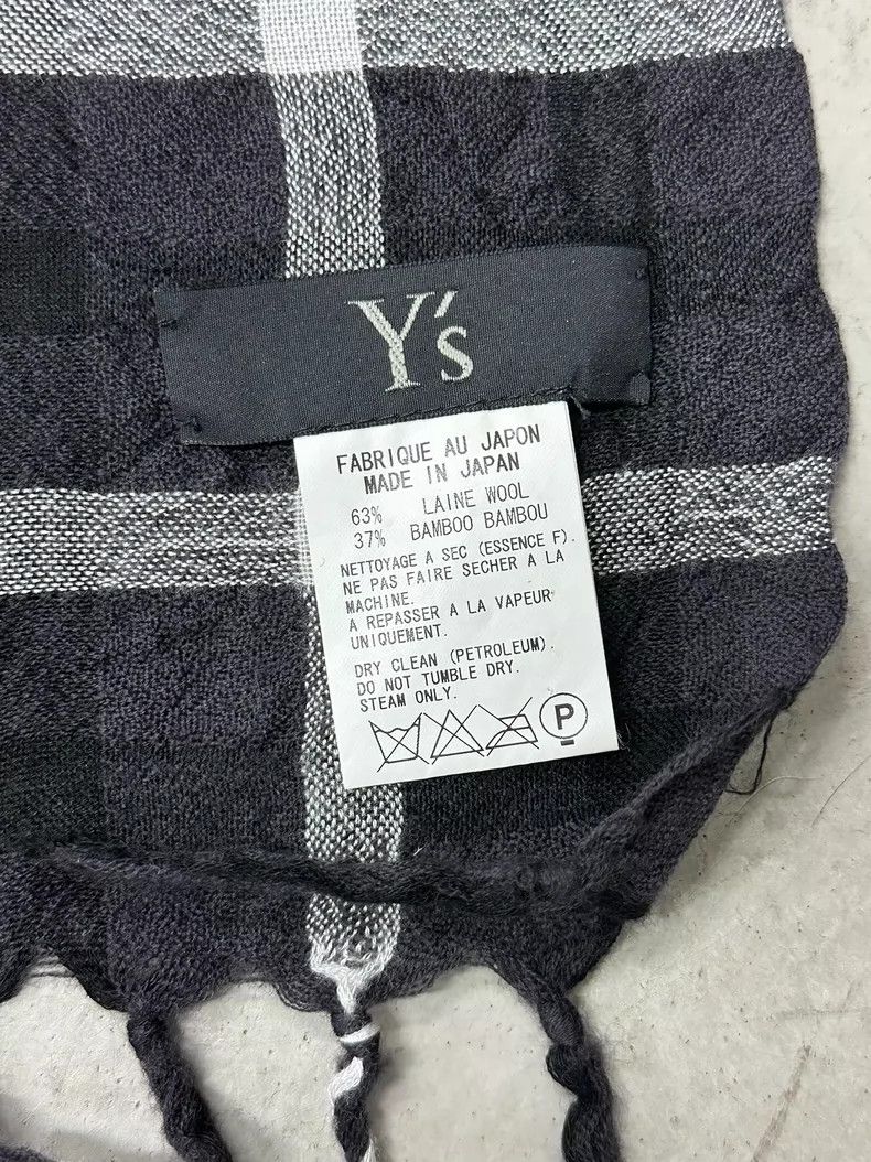 Y's Y's Plaid Scarf Size ONE SIZE - 5 Thumbnail