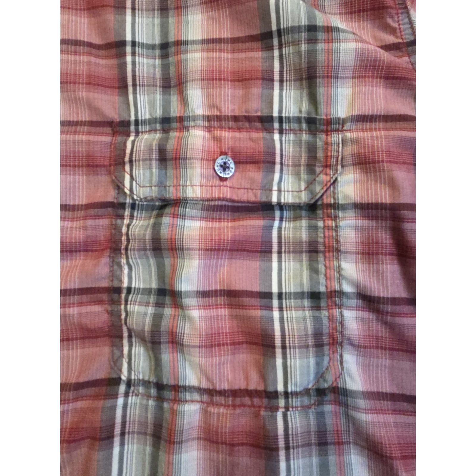 Vintage Kuhl Eluxur Short Sleeve Button Up Shirt Red Plaid Outdoors Hiking Men's XL Shirt Size US XL / EU 56 / 4 - 4 Thumbnail