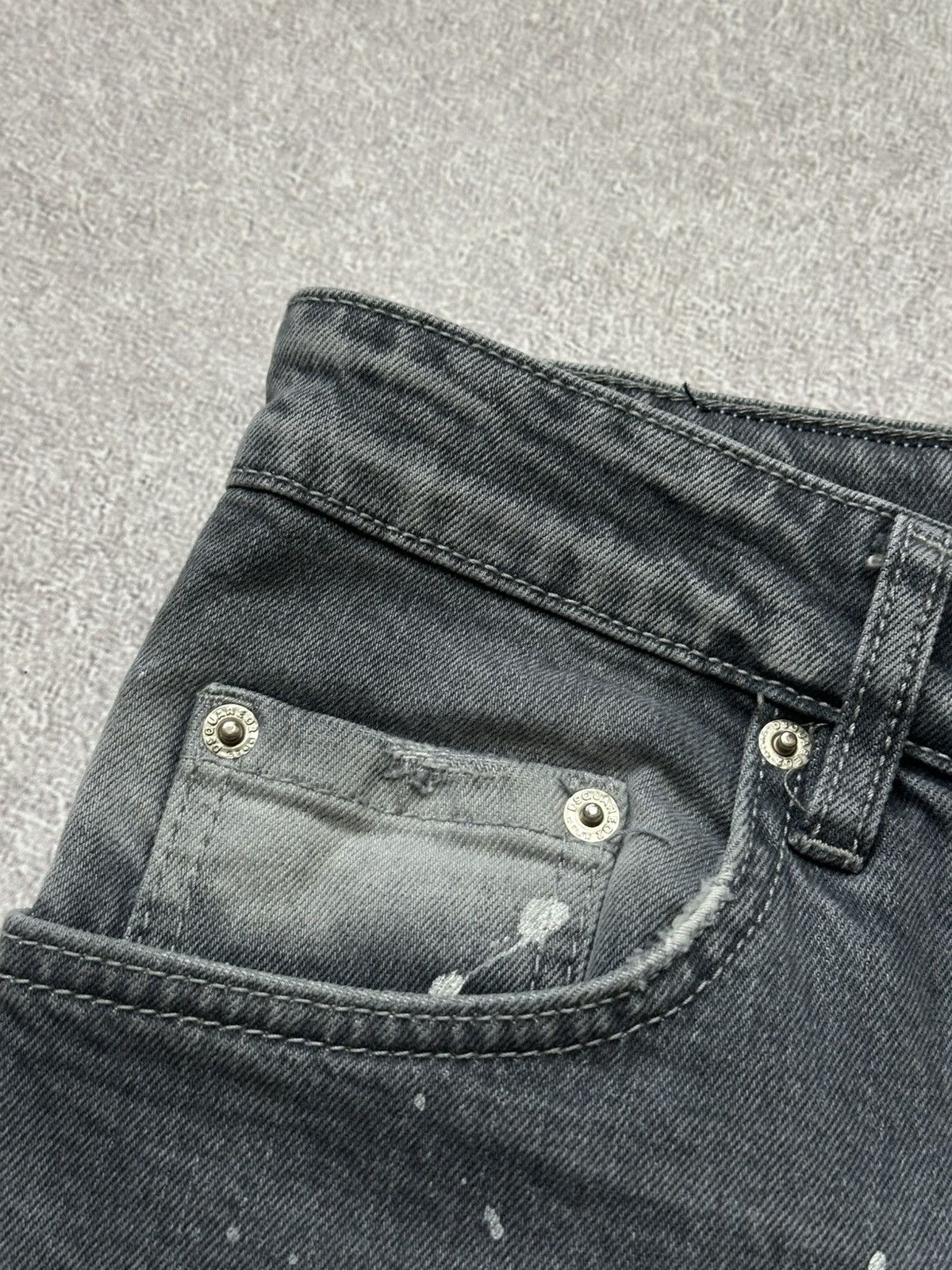 Dsquared2 Dsquared2 Luxury Gray Wash Denim Distressed Style Slim Jeans Size US 30 / EU 46 - 11 Thumbnail