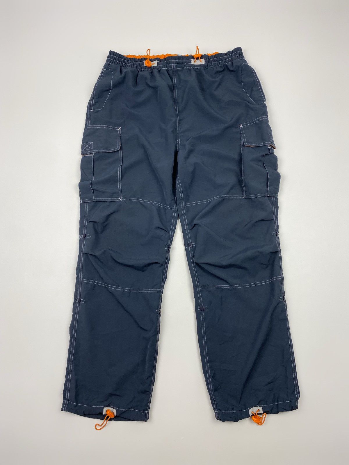 Vintage Y2K Vintage CSActive Lightweight Parachute Navy Cargo Pants Size US 35 - 2 Thumbnail