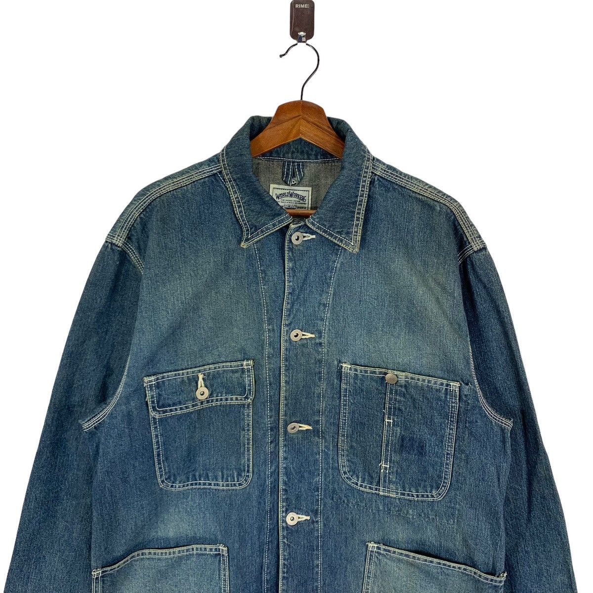 Big John VINTAGE BIG JOHN WORKERS DENIM BUTTON JACKET Size US M / EU 48-50 / 2 - 4 Thumbnail
