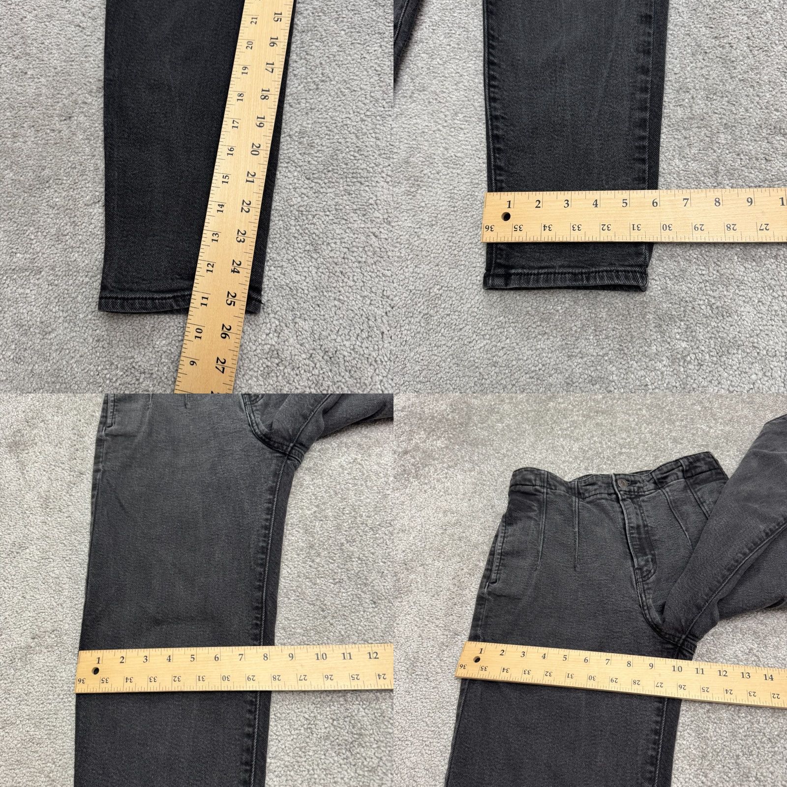Levi's Levi's High Waisted Taper Denim Mom Jeans Womens 27x27 Washed Black Casual 27 Jeans Womens Levi's Black City Streetwear 90s Womens Size 27" / US 4 / IT 40 - 10 Thumbnail