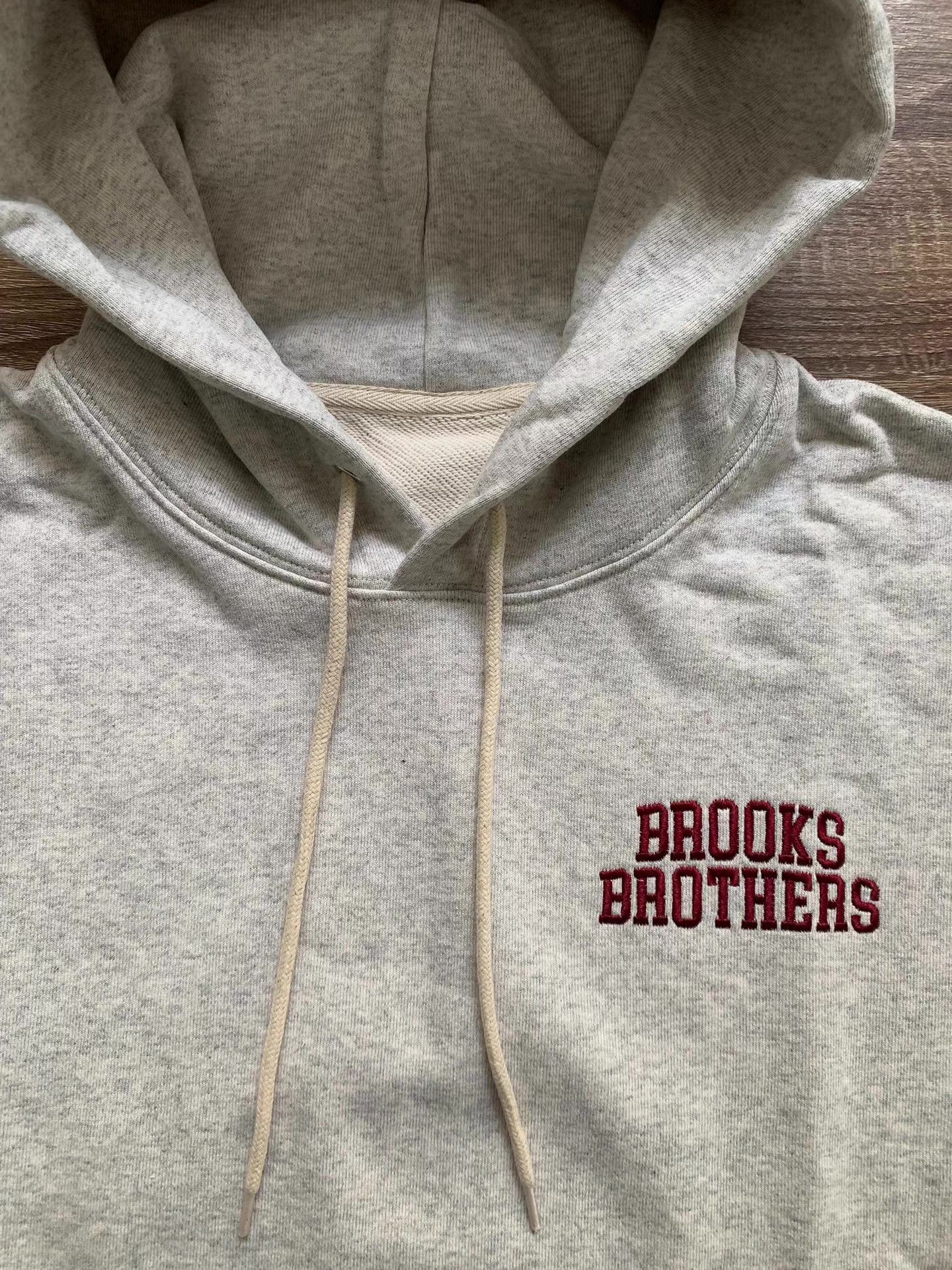 Brooks Brothers Brooks Brothers Terry Cloth Logo Pullover Hoodie Ｑ22 Size US M / EU 48-50 / 2 - 6 Thumbnail