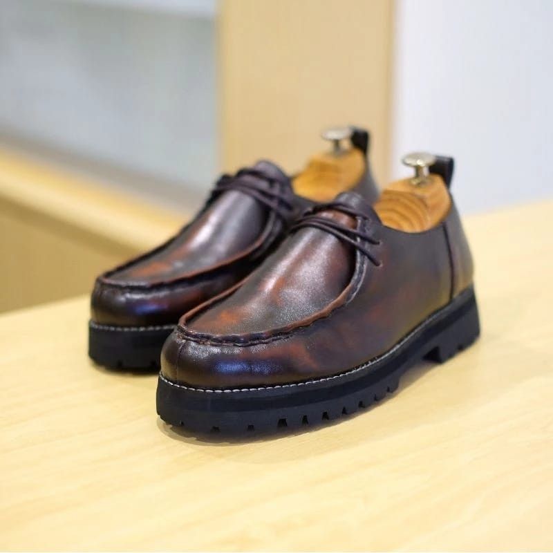 Simple Shoes Azco Derby Square Brown Leather Size US 10 / EU 43 - 1 Thumbnail