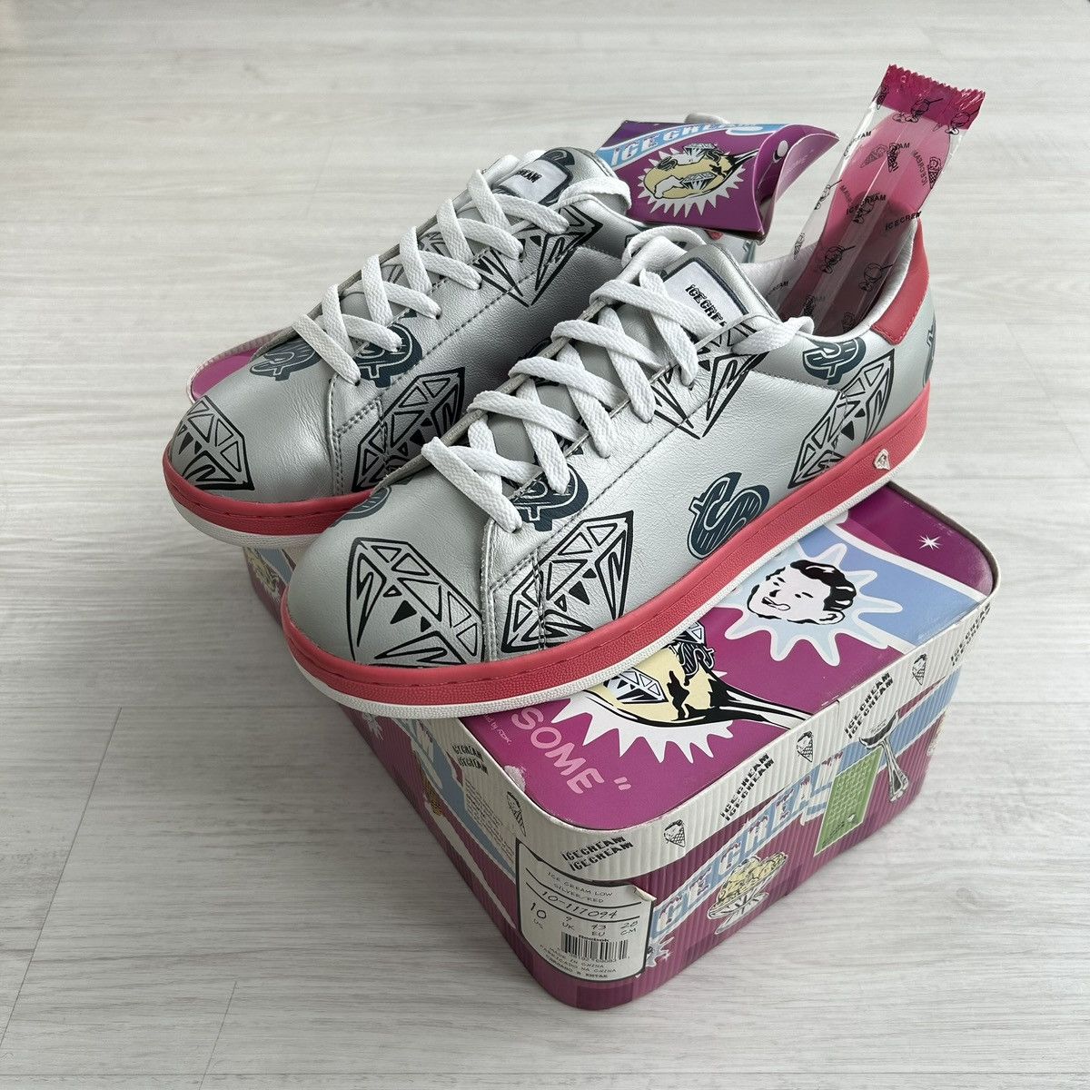 Icecream × Reebok VERY RARE OG REEBOK X BBC/ICE CREAM BWS BOUTIQUE Size US 10 / EU 43 - 2 Thumbnail