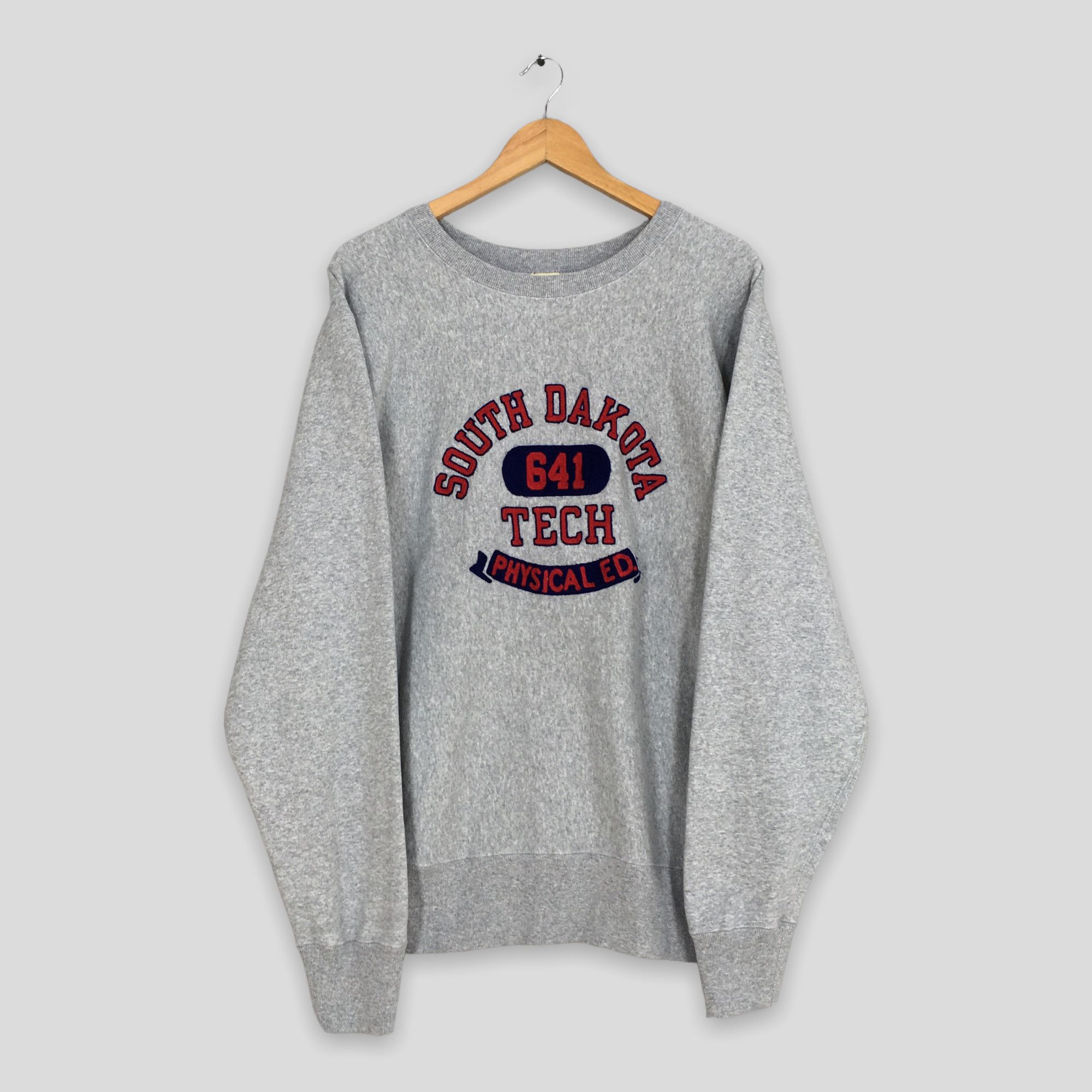 NCAA Vintage South Dakota Tech NCAA Rugby Gray Sweater XLarge Size US XL / EU 56 / 4 - 1 Thumbnail