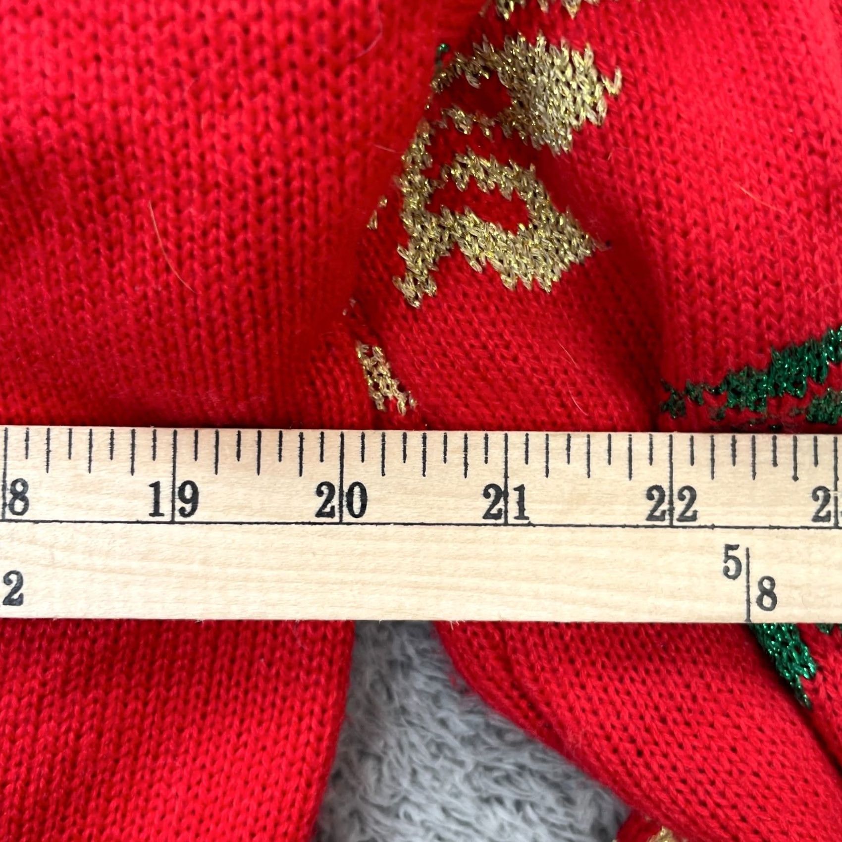 Vintage 33 Degrees Sweater Womens Small Red Flamingo Bells Tinsel Sequins Ugly Christmas Size S / US 4 / IT 40 - 8 Thumbnail