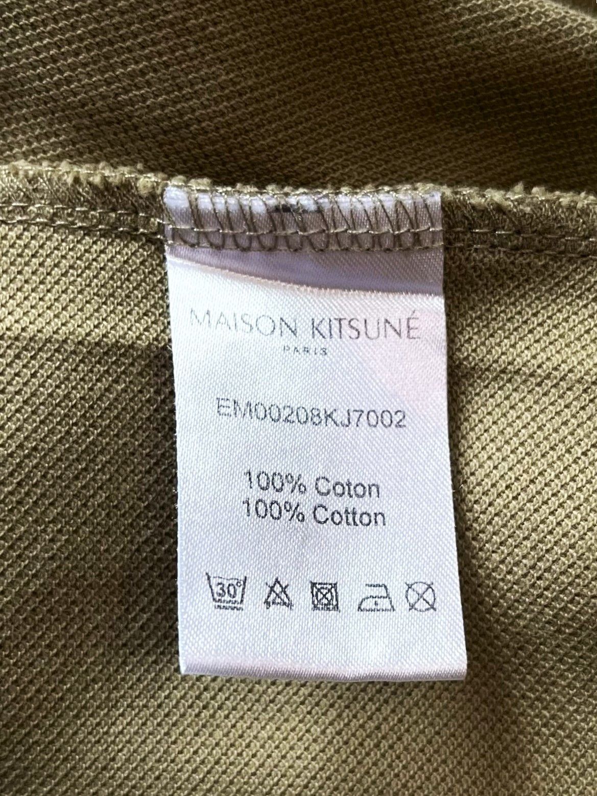Maison Kitsune Maison Kitsuné Polo Brown Beige Double Fox Logo Vintage Size US S / EU 44-46 / 1 - 7 Thumbnail