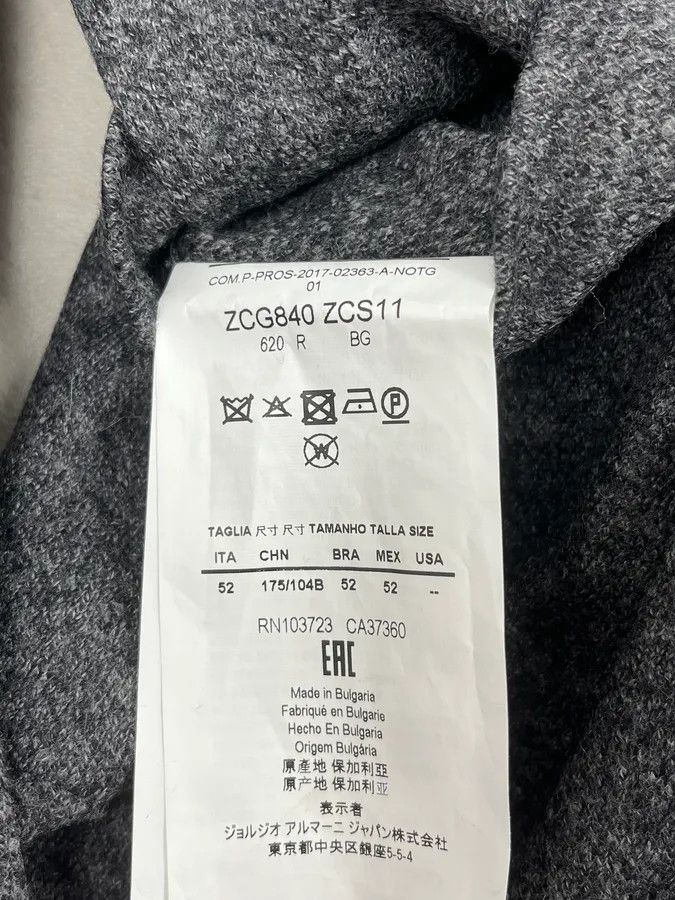 Armani Collezioni SS2017 Armani Collezioni Classy Grey Buttoned Jacket Size 44R - 10 Thumbnail