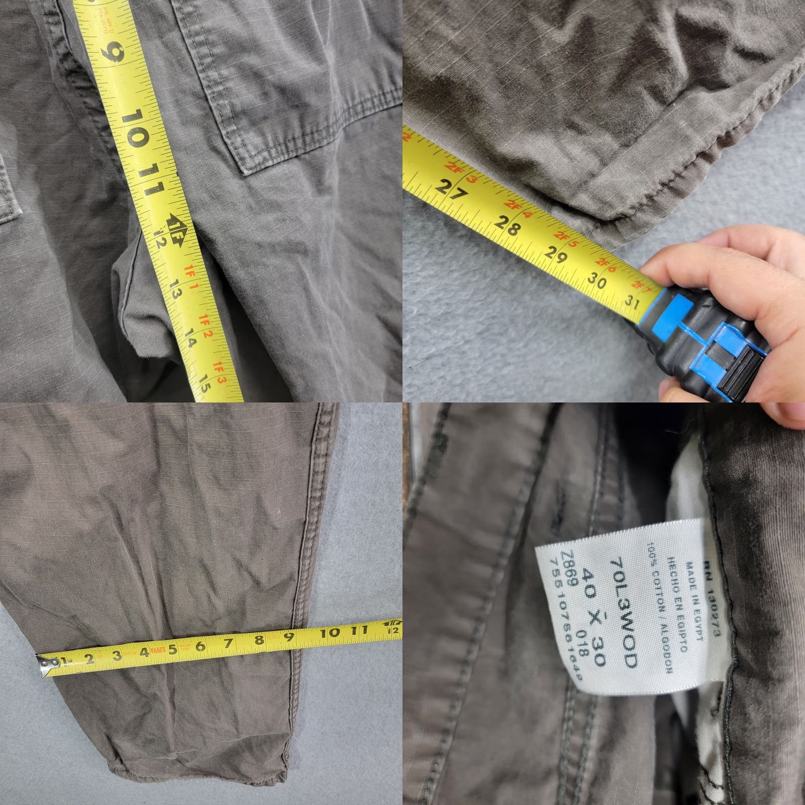Wrangler Wrangler pants mens 40x30 Cargo Workwear Beige 70L3WOD Rip Stop Cotton Relaxed Regular Jeans Pants Mens Size US 40 / EU 56 - 8 Thumbnail