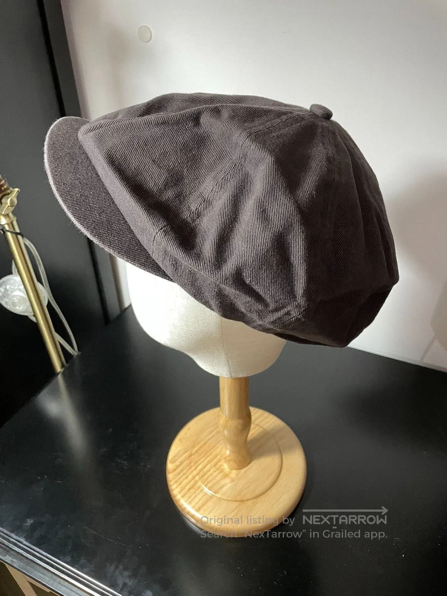 Nigel Cabourn Nigel Cabourn Vintage Charcoal Newsboy Cap. Size ONE SIZE - 7 Thumbnail