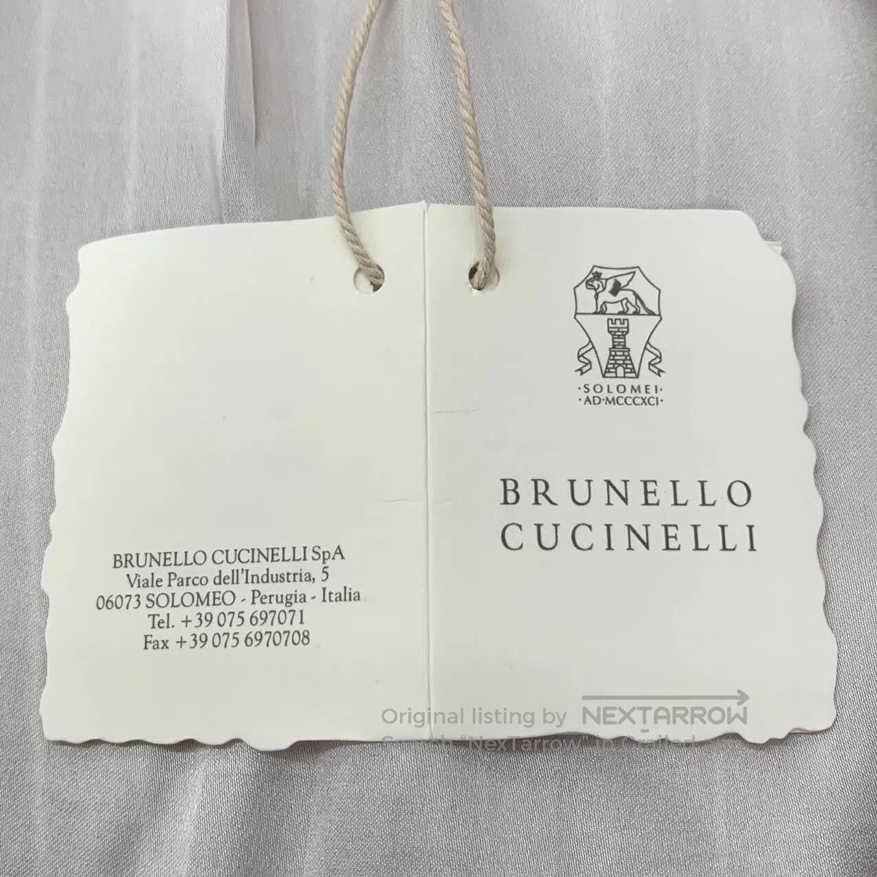 Brunello Cucinelli Brunello Cucinelli Brown Vertical Stripe Linen Double Brea Size US XXS / EU 40 - 6 Thumbnail
