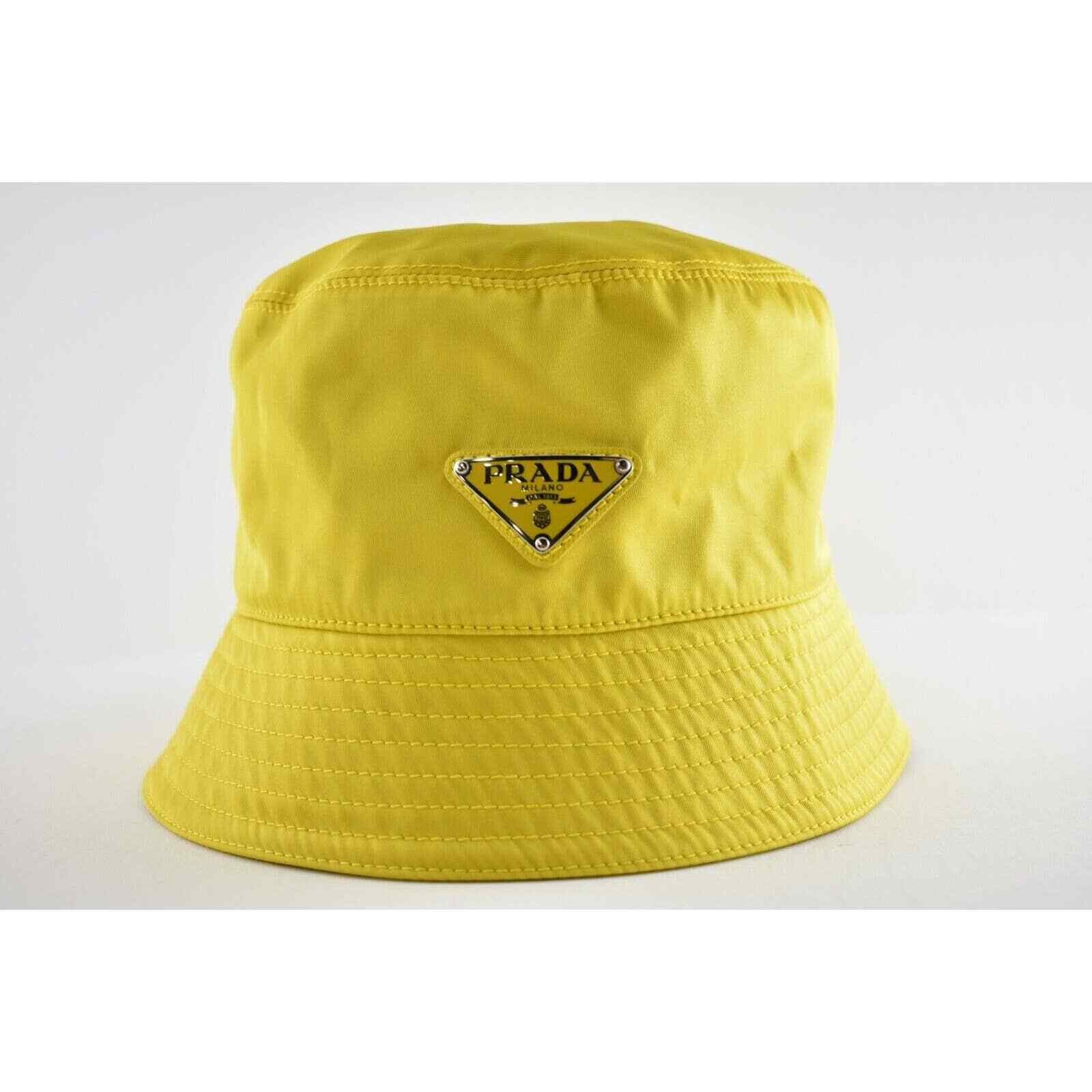 Prada Prada Re-Nylon Triangle Logo Nylon Sun Bucket Hat L Large Size ONE SIZE - 2 Thumbnail