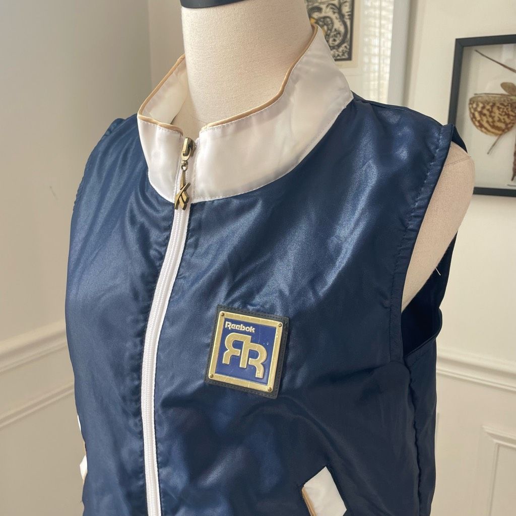 Reebok Vintage 90s Reebok Navy Blue Full Zip Vest Streetwear Unisex Size M / US 6-8 / IT 42-44 - 6 Thumbnail