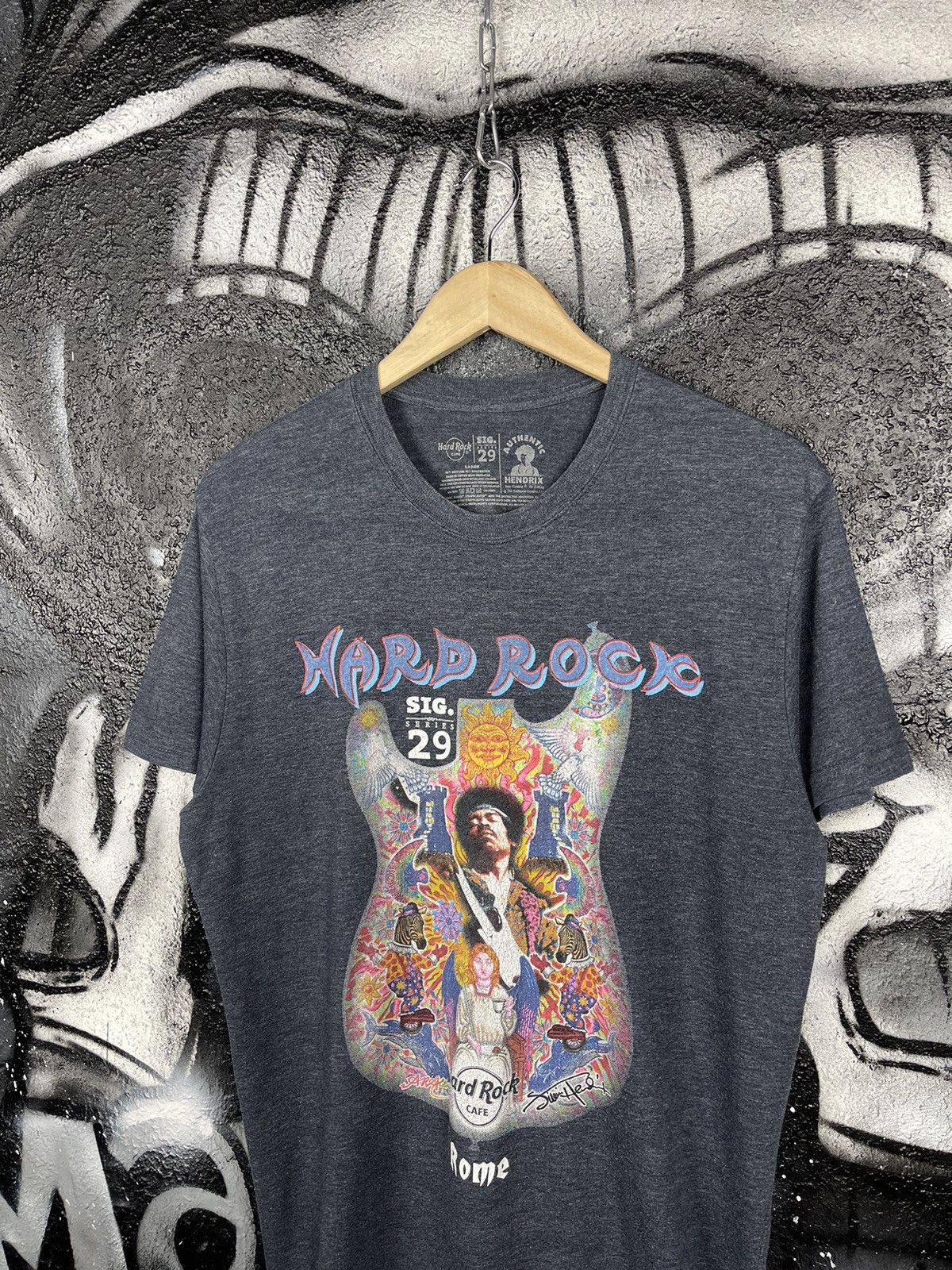 Hard Rock Cafe Hard Rock Cafe Rome x Jimi Hendrix Vintage T-Shirt Size L Size US L / EU 52-54 / 3 - 5 Thumbnail