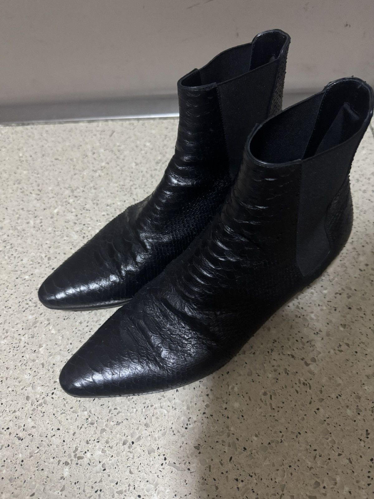 Yves Saint Laurent Python Boots | Grailed