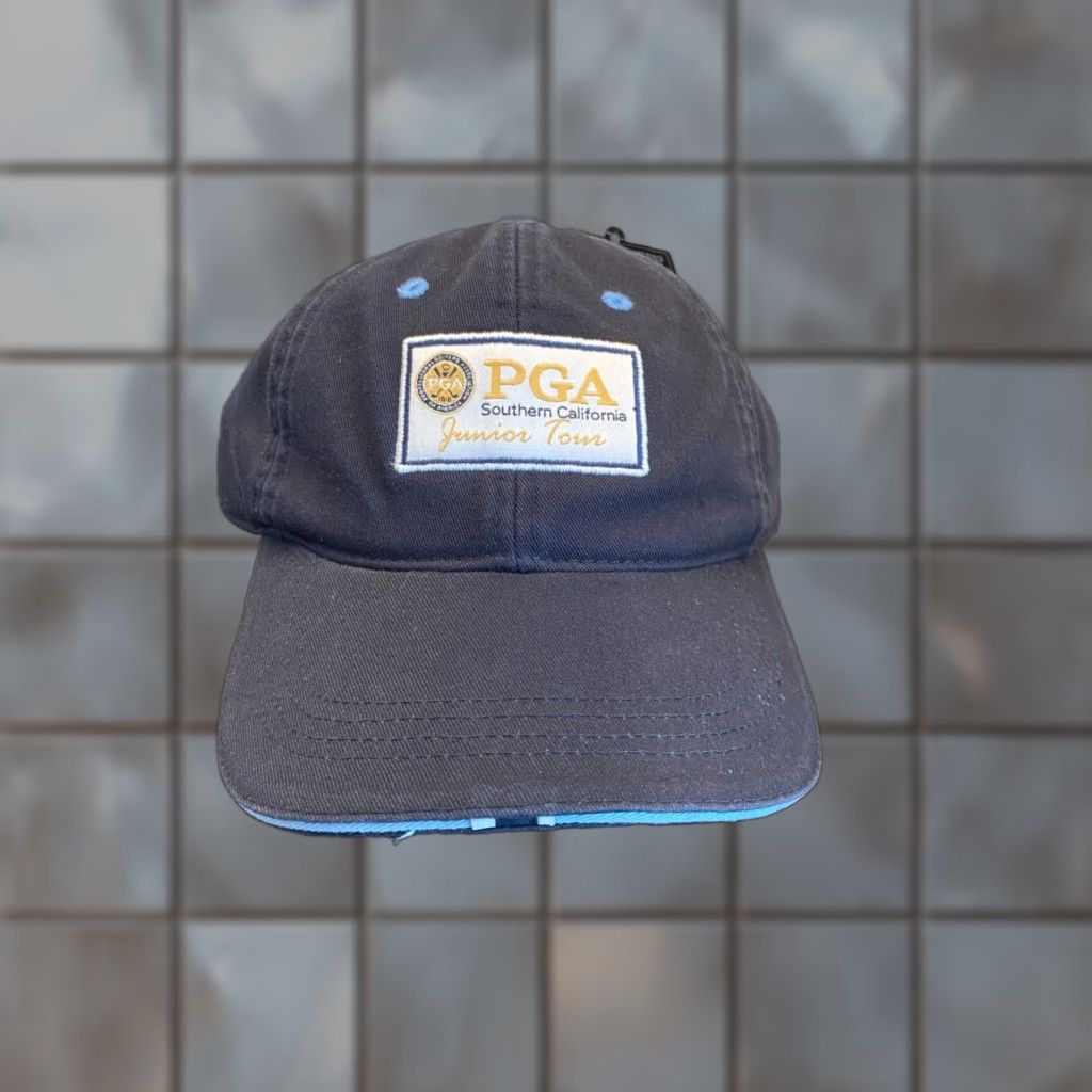 Vintage VINTAGE California PGA Hat Adult One Size Blue Logo Adjustable Golfing Cap Men Size ONE SIZE - 1 Thumbnail