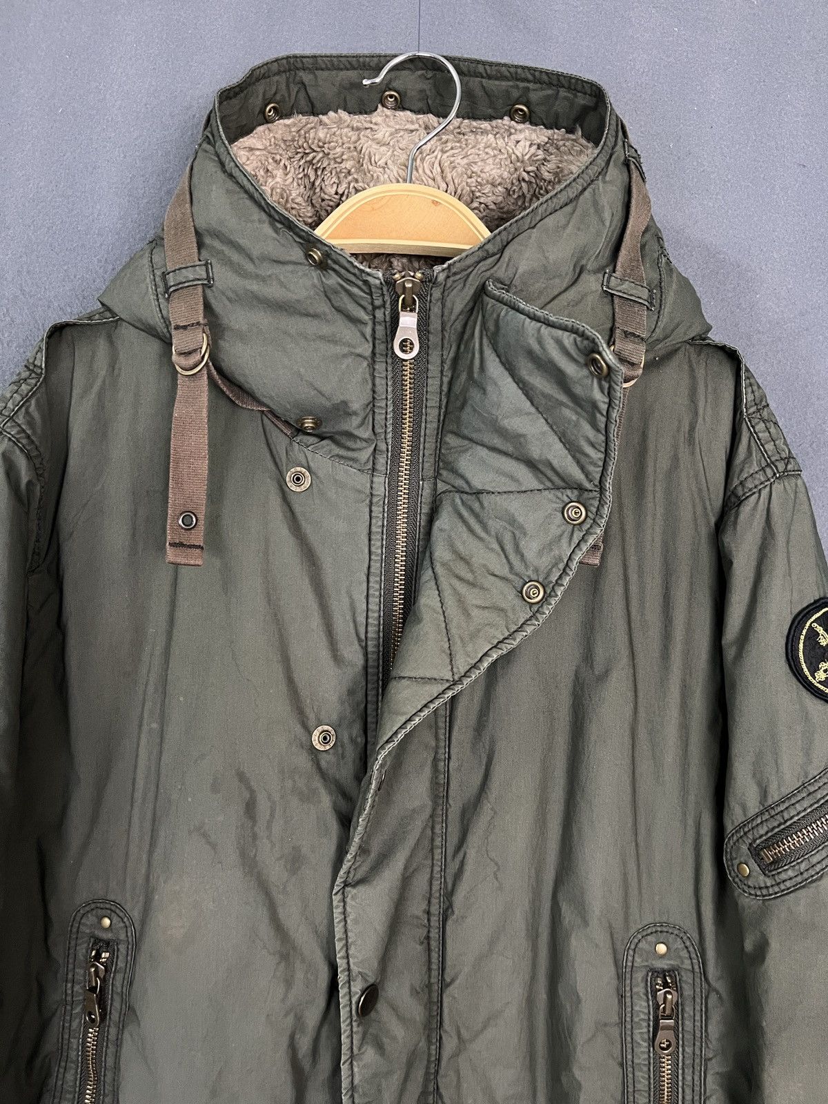 Japanese Brand Uniqlo Army Air Force Parka Bono Jacket LGB GOA Style Size US M / EU 48-50 / 2 - 7 Thumbnail