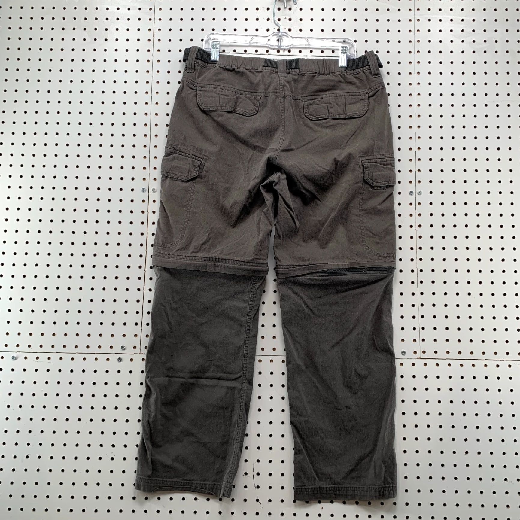 Vintage VINTAGE BC Clothing Cargo Pants Mens Large Regular Gray 35x30 Convertible 90s Size US 33 - 6 Thumbnail