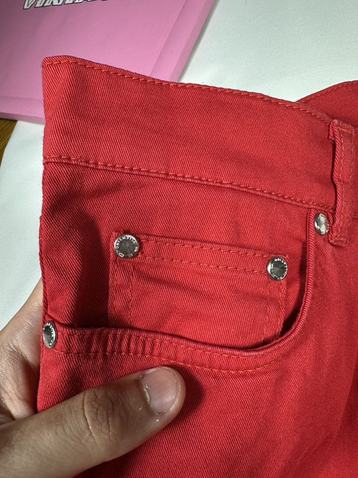 RED Valentino Red Valentino Jeans Pants Classic Basic Logo Slim Straight Size 27" / US 4 / IT 40 - 7 Thumbnail