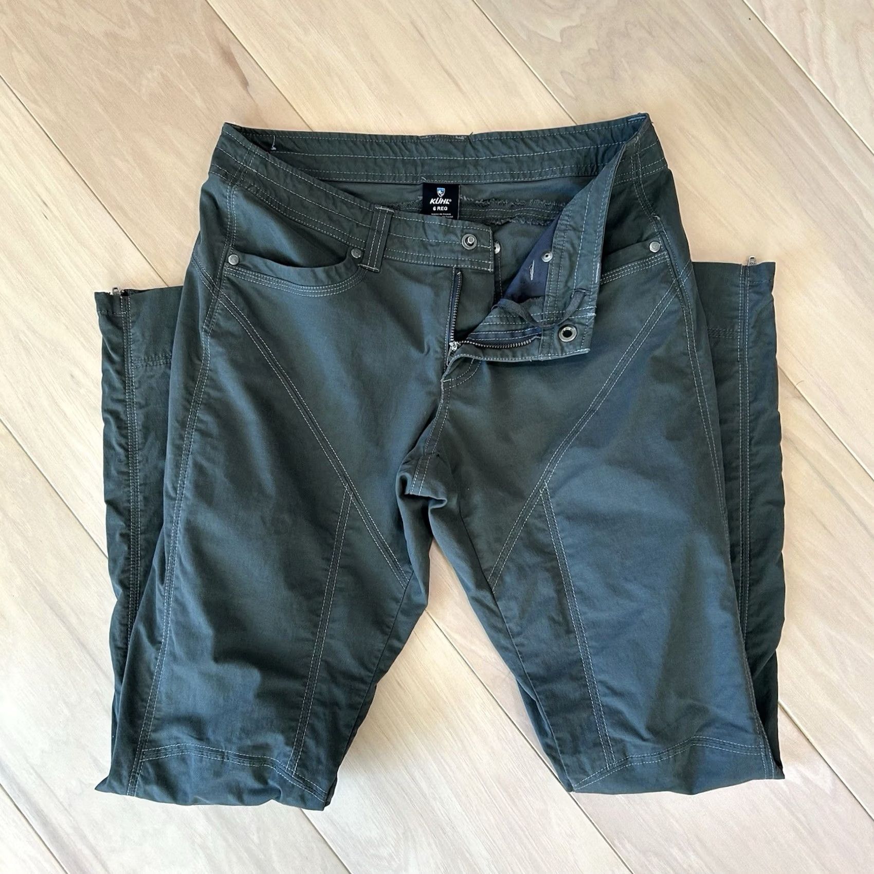 Vintage Kuhl Ankle Womens 6 Green Inspiratr Zip Pant Inseam Women Reg Size 28" / US 6 / IT 42 - 4 Thumbnail