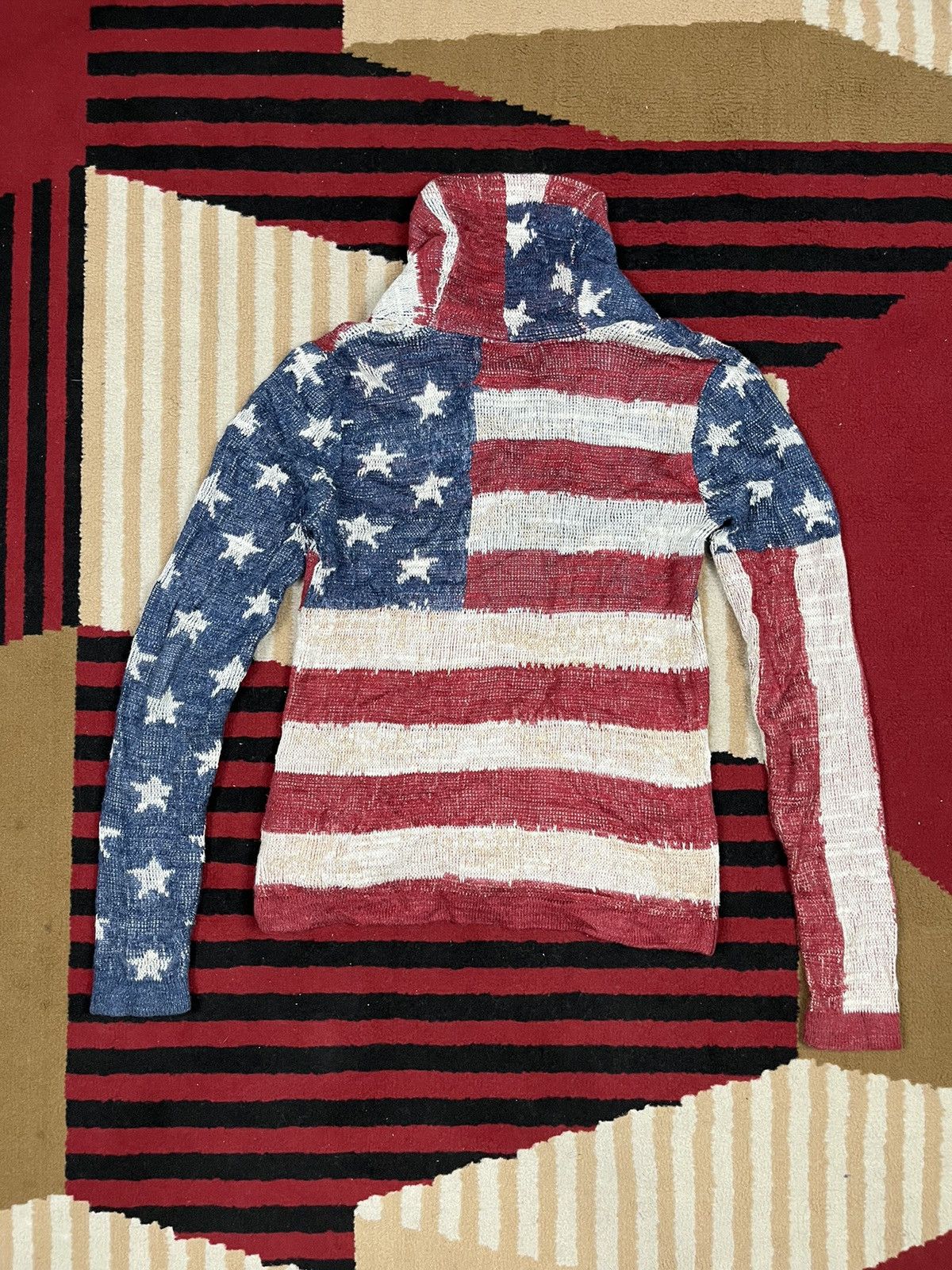 Denim & Supply Ralph Lauren Denim & Supply Ralph Lauren American Flag Knit Size US XS / EU 42 / 0 - 6 Thumbnail