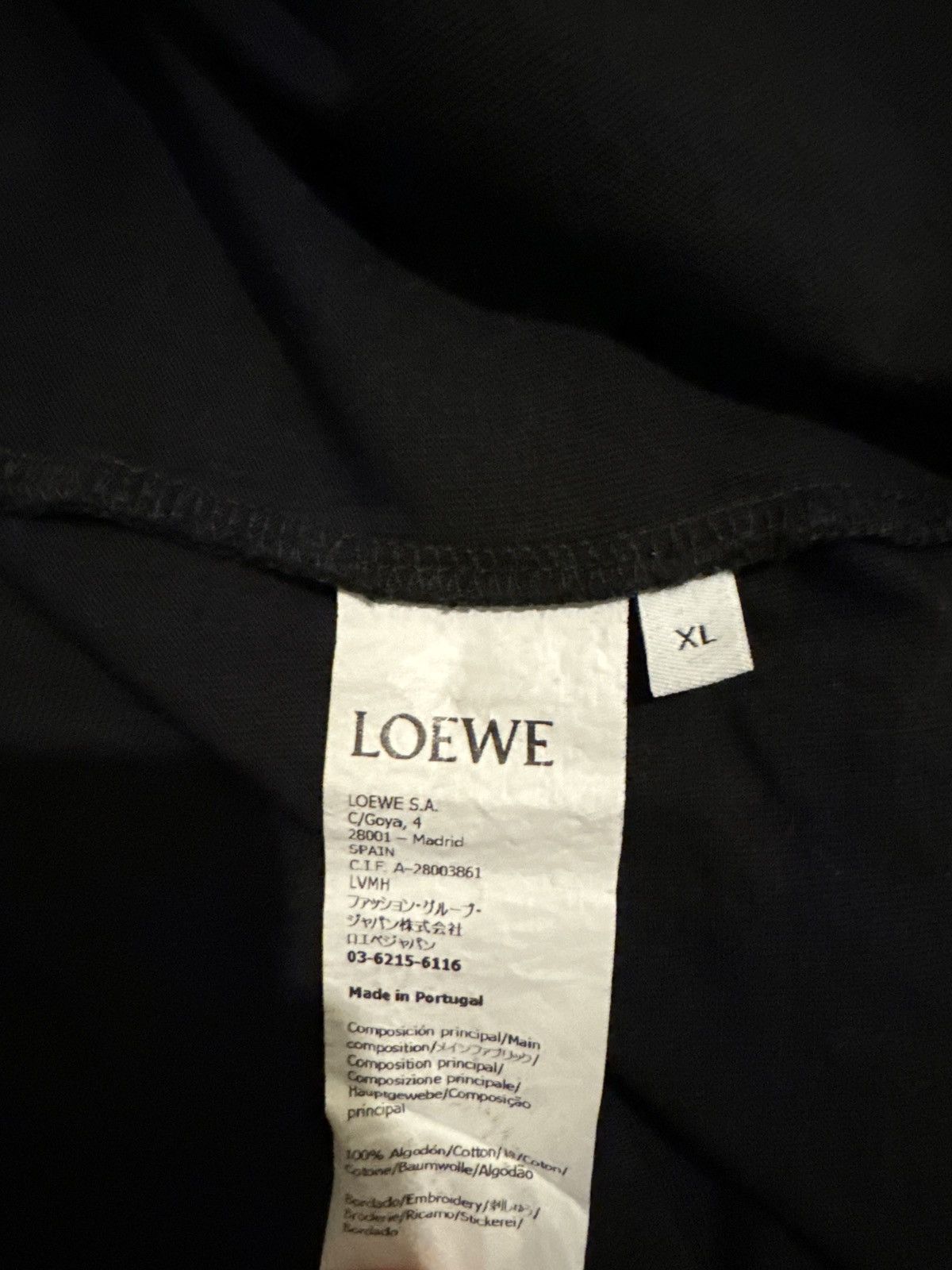 Loewe LOEWE Logo Stitch T-Shirt Size US XL / EU 56 / 4 - 3 Thumbnail