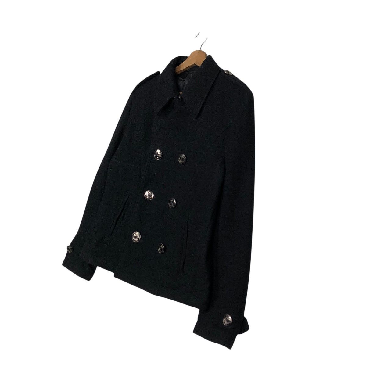 PPFM 📌Rich Black Vintage Wool Chore Jacket PPFM Issey Miyake Size US M / EU 48-50 / 2 - 3 Thumbnail