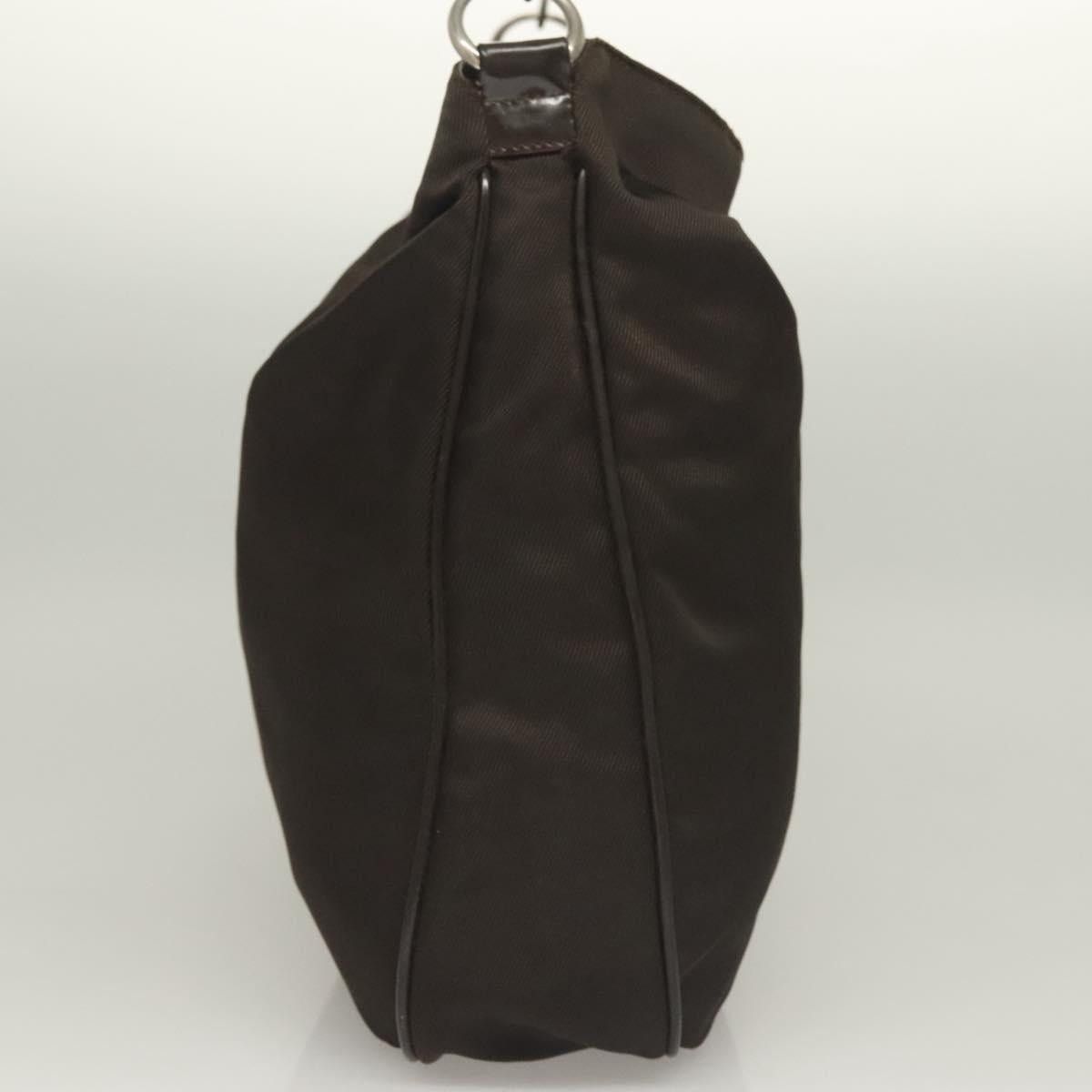Gucci GUCCI Bamboo Hand Bag Nylon Brown Silver 001 1553 001 1553 Size ONE SIZE - 4 Thumbnail