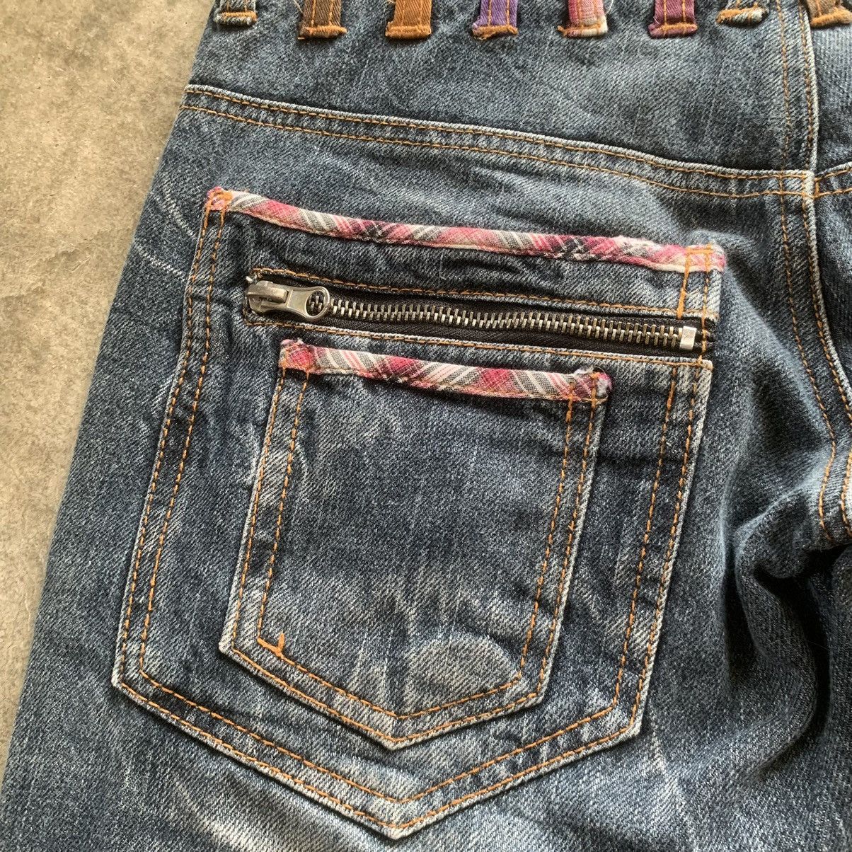 14th Addiction × If Six Was Nine × Tornado Mart Nylaus Double Waist Bondage Design Jeans Size US 29 - 9 Thumbnail