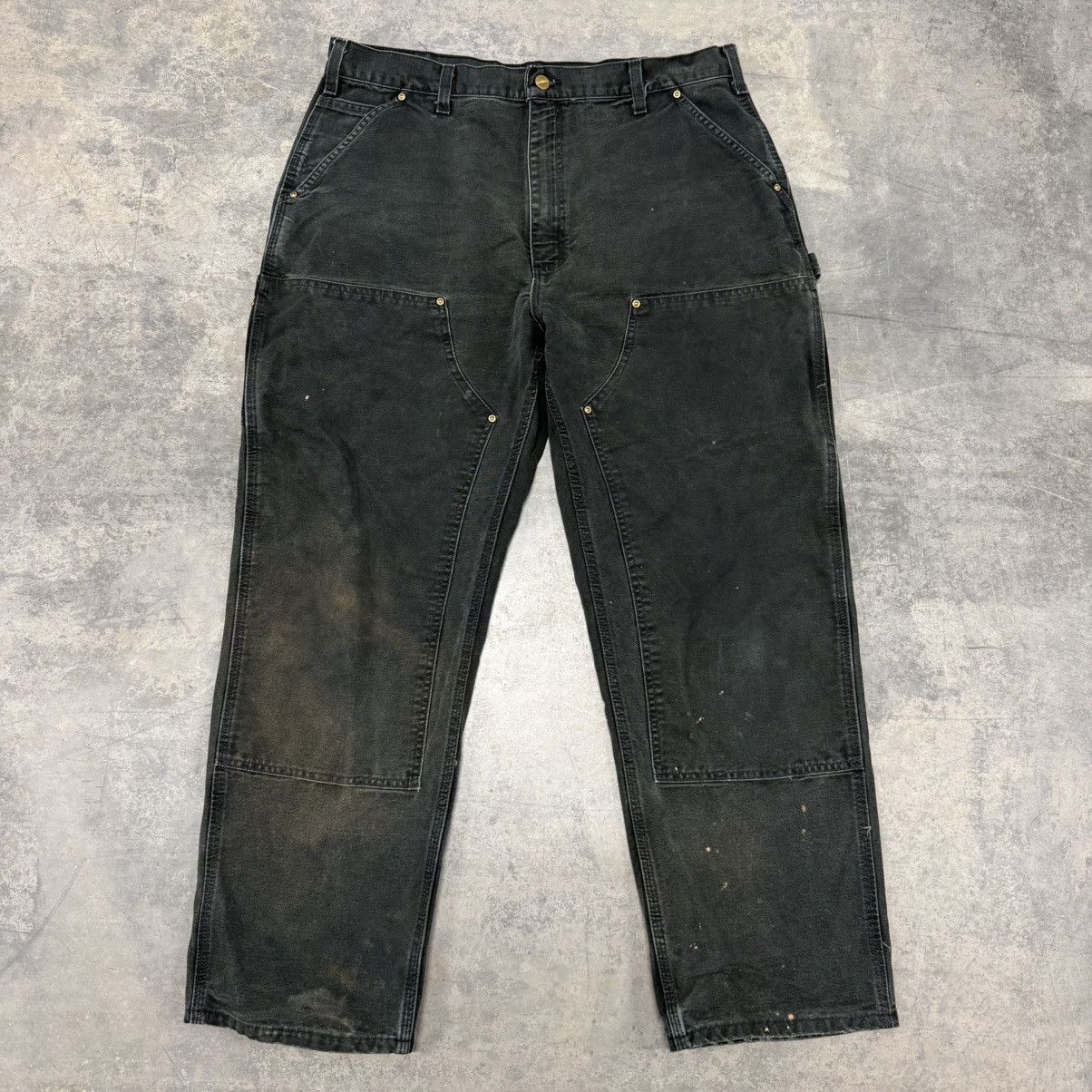 Carhartt × Vintage Vintage 90's Carhartt paint splatter black