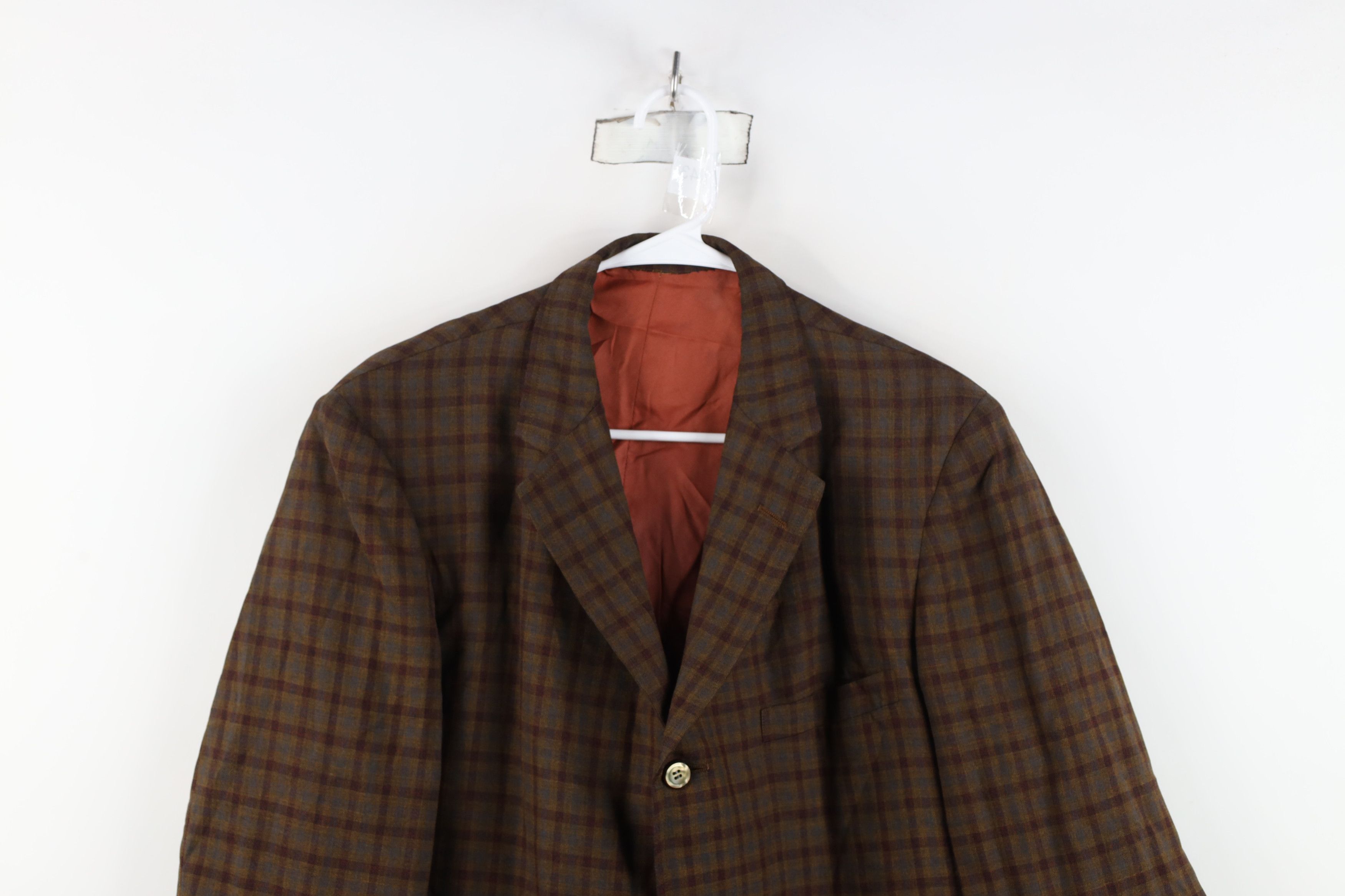 Vintage Vintage 50s 60s Rockabilly Wool Blazer Suit Jacket Plaid USA Size US XL / EU 56 / 4 - 2 Thumbnail