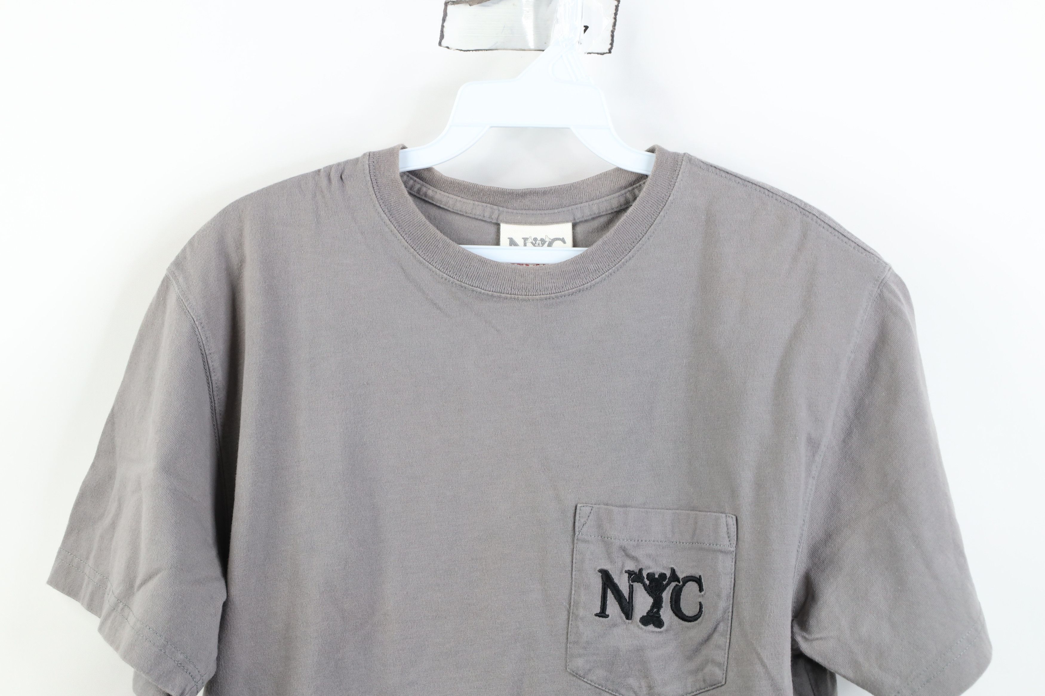 Vintage Vintage NYC World of Disney Mickey Mouse Pocket T-Shirt Gray Size S / US 4 / IT 40 - 2 Thumbnail