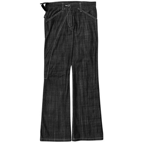 Jil Sander Jil Sander Contrast Stitch Carpenter Raw Denim Pants - AW07 Size US 28 / EU 44 - 1 Thumbnail