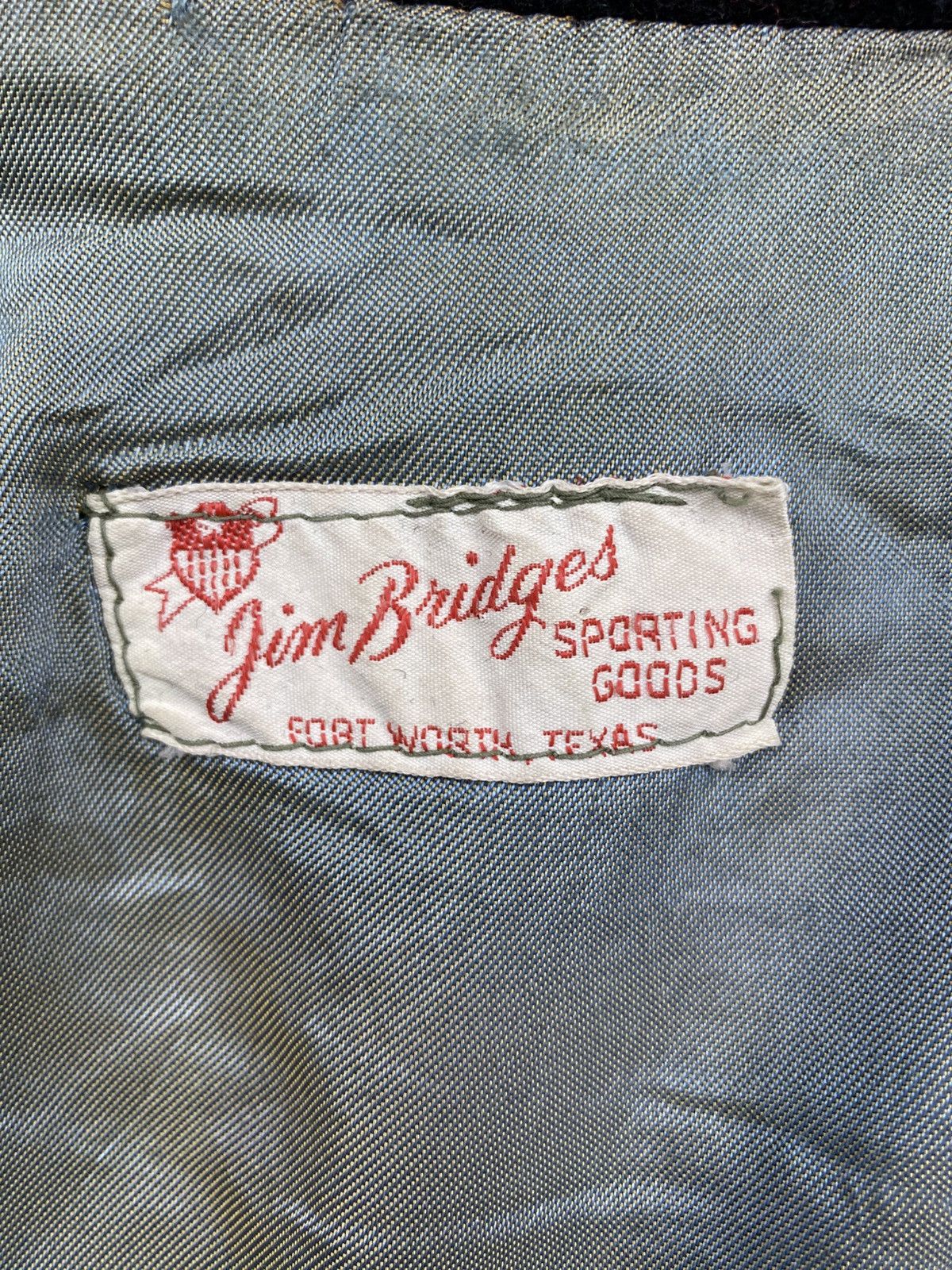 Vintage 🔥Vtg 70s Jim Beidges H Logo Leather Sleeve Varsity Jacket Size US L / EU 52-54 / 3 - 10 Thumbnail