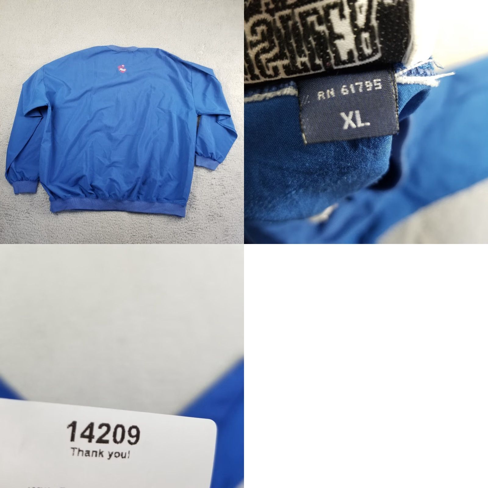 Vintage Vintage Hustler Blue Windbreaker Jacket XL Men's Embroidered Logo Pullover Golf Nylon Lightweight Size US XL / EU 56 / 4 - 8 Thumbnail