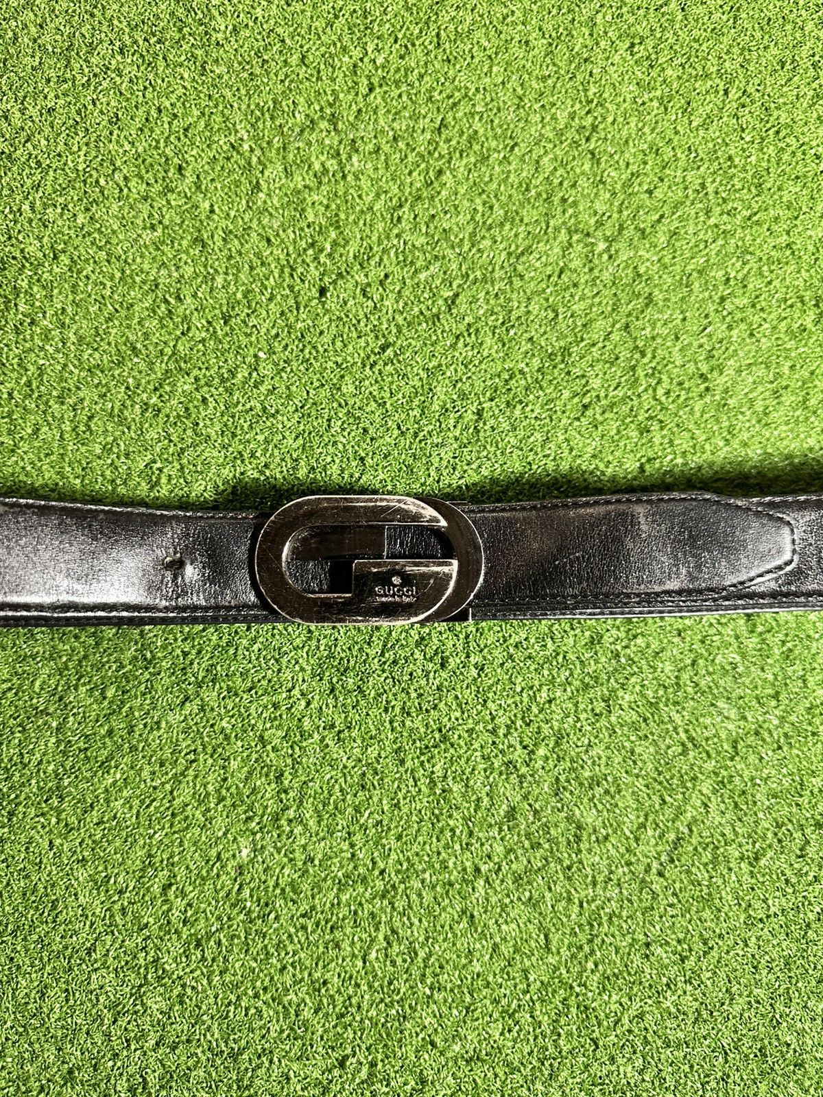 Gucci Vintage Gucci GG leather belt Size 32 - 1 Thumbnail