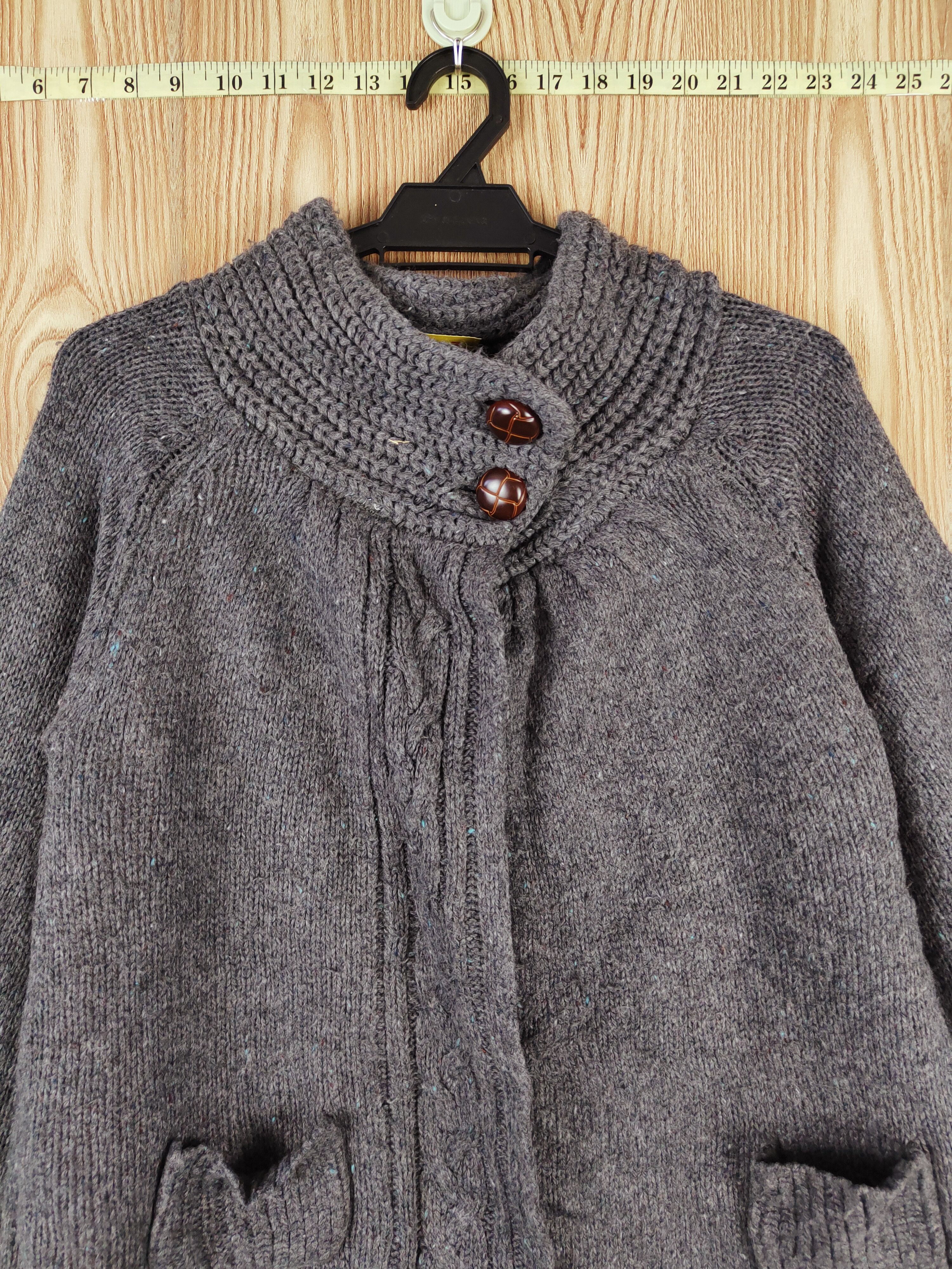 Japanese Brand × Vintage Maca Dark Gray Knitwear Cardigan #W366 Size S / US 4 / IT 40 - 2 Thumbnail