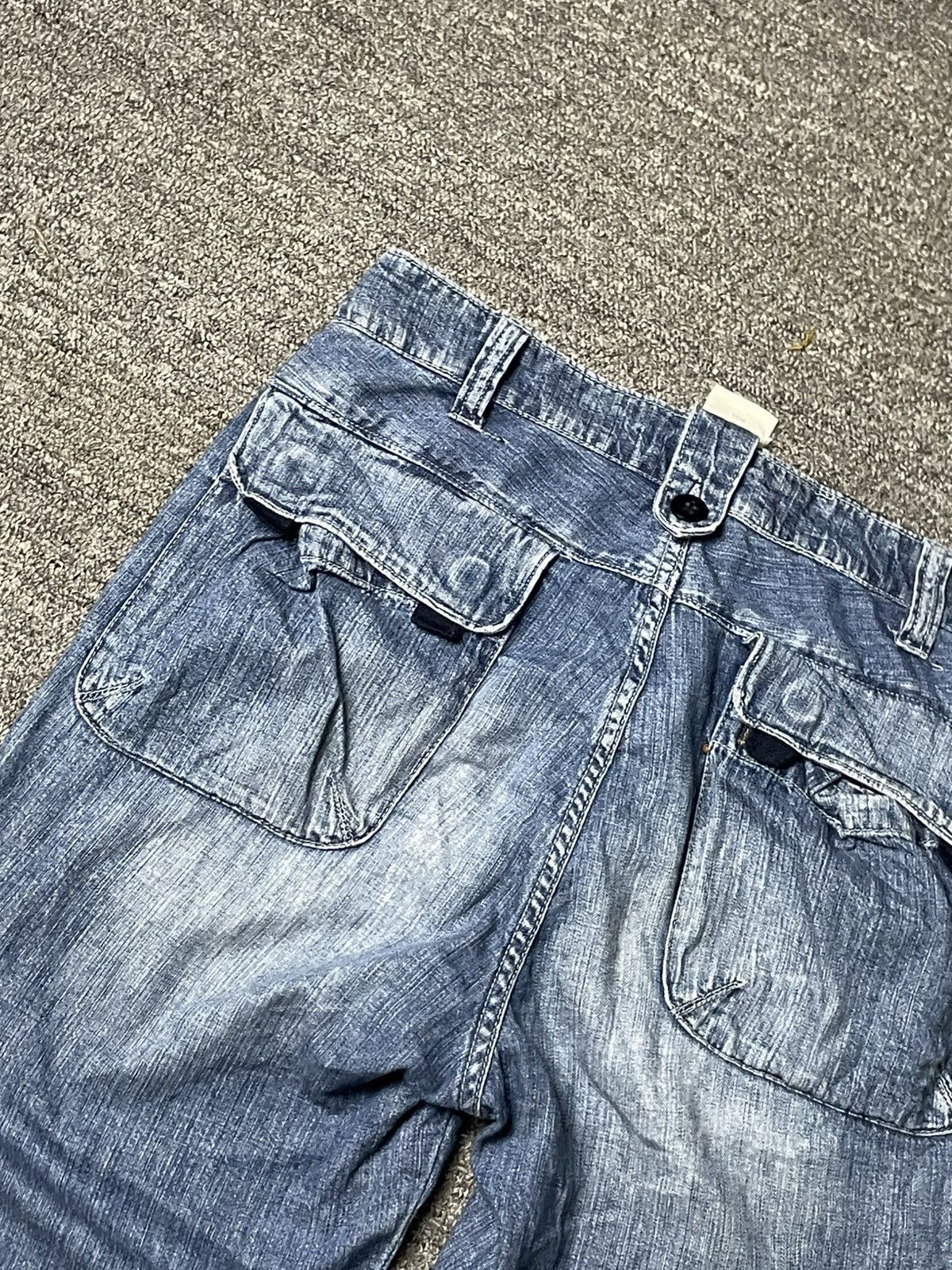 Gap × Vintage GAP Brand Three Quarter Cargo Jeans (62) Size US 30 / EU 46 - 11 Thumbnail