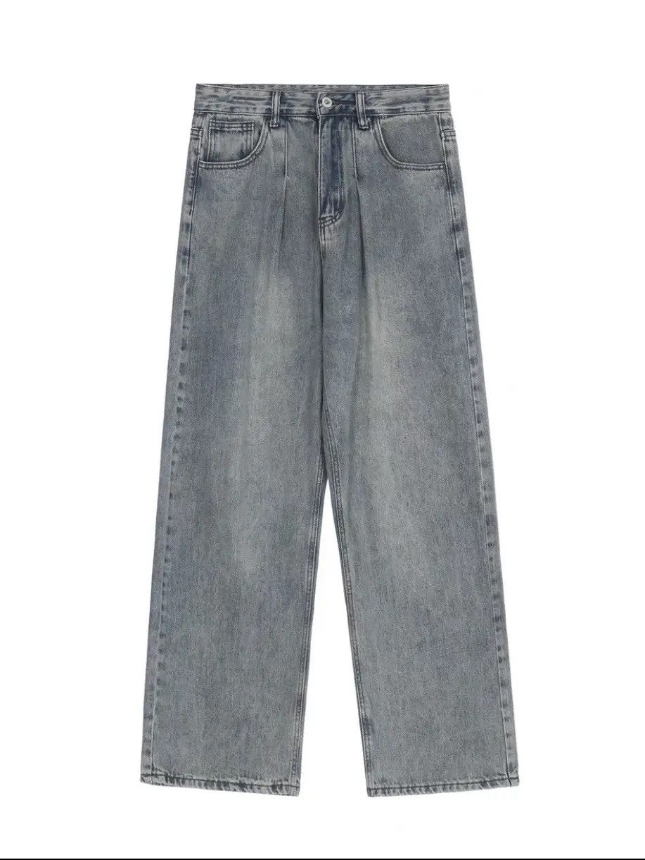 Japanese Brand × Jean Retro loose high street wide leg jeans Size US 32 / EU 48 - 5 Thumbnail