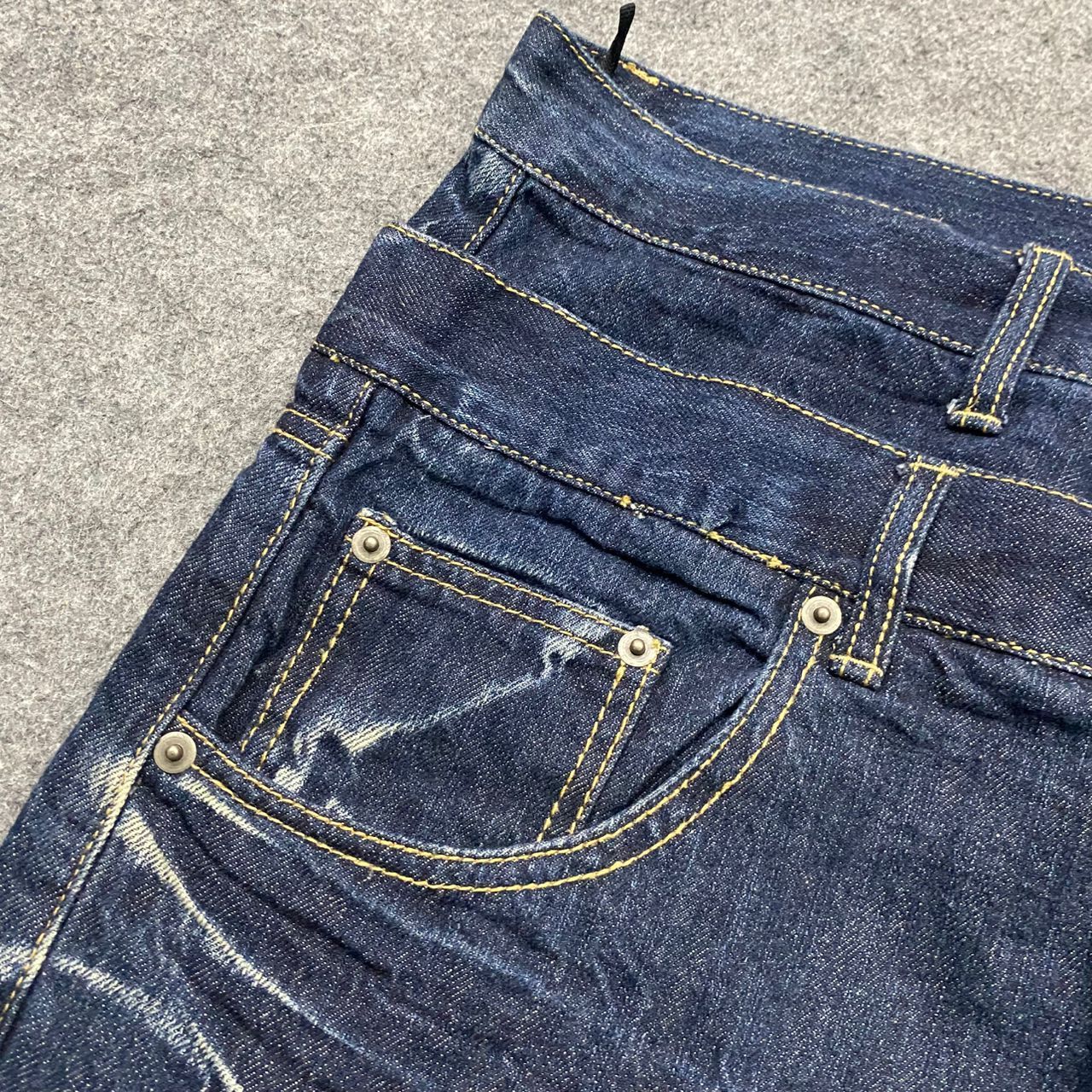 If Six Was Nine Vintage Back & Forth Double waist Distressed Denim Size US 38 / EU 54 - 13 Thumbnail