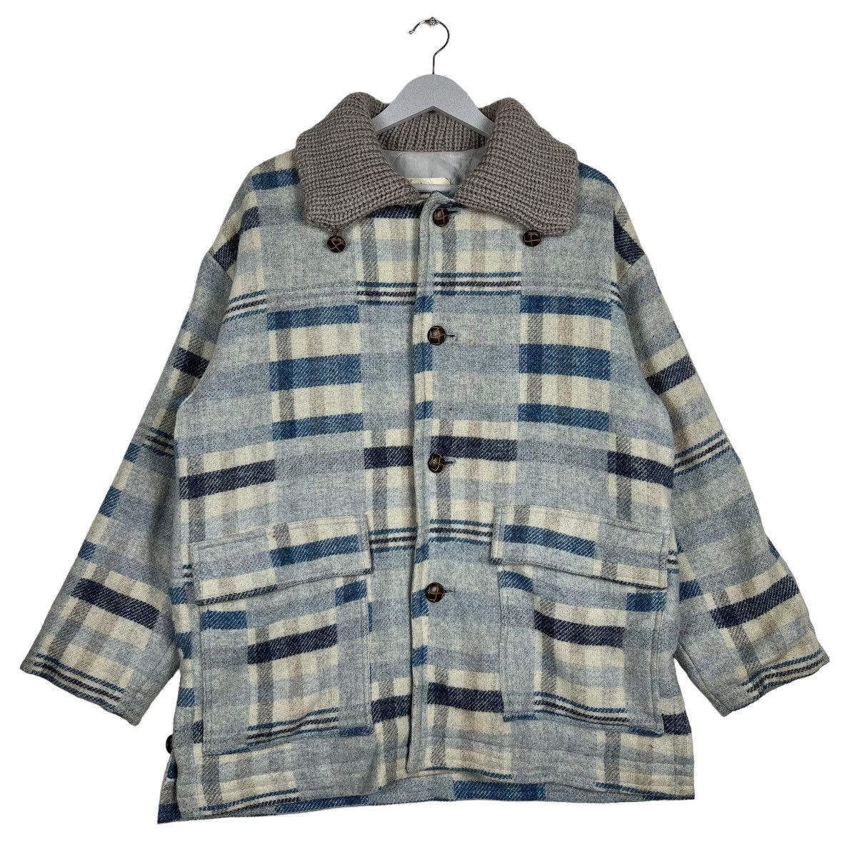 Japanese Brand 🔥 PAT HAGUE NAKAMURA WOOL PATCHWORK RIM COAT JACKET Size US L / EU 52-54 / 3 - 1 Thumbnail