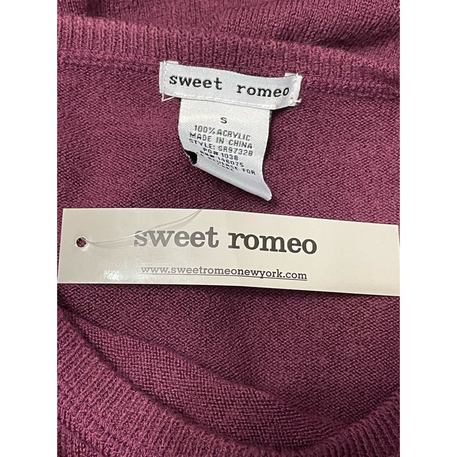 Other Sweet Romeo Sweater Long Sleeve Tight Knit Purple Women's S Size S / US 4 / IT 40 - 8 Thumbnail