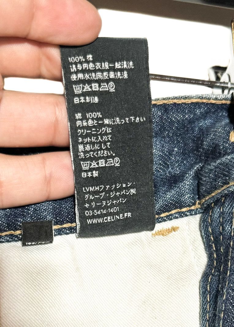 Celine Celine Triomphe Signature Cut Off Washed Blue Flare Jeans Size 28" / US 6 / IT 42 - 8 Thumbnail