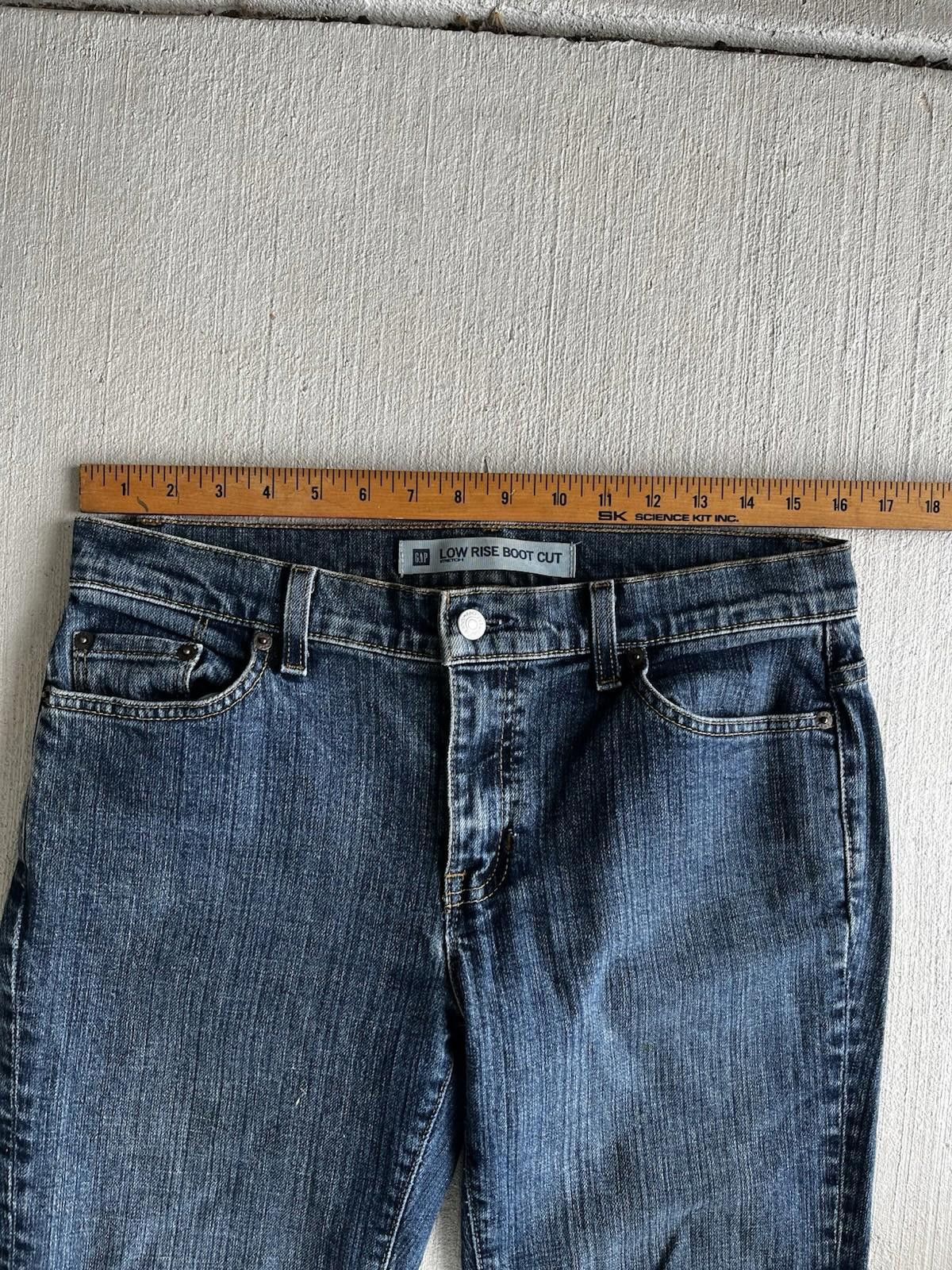 Gap Gap Womens Low Rise Stretch Boot Cut M Wash Jeans Size 8 R Size 32" / US 10 / IT 46 - 7 Thumbnail