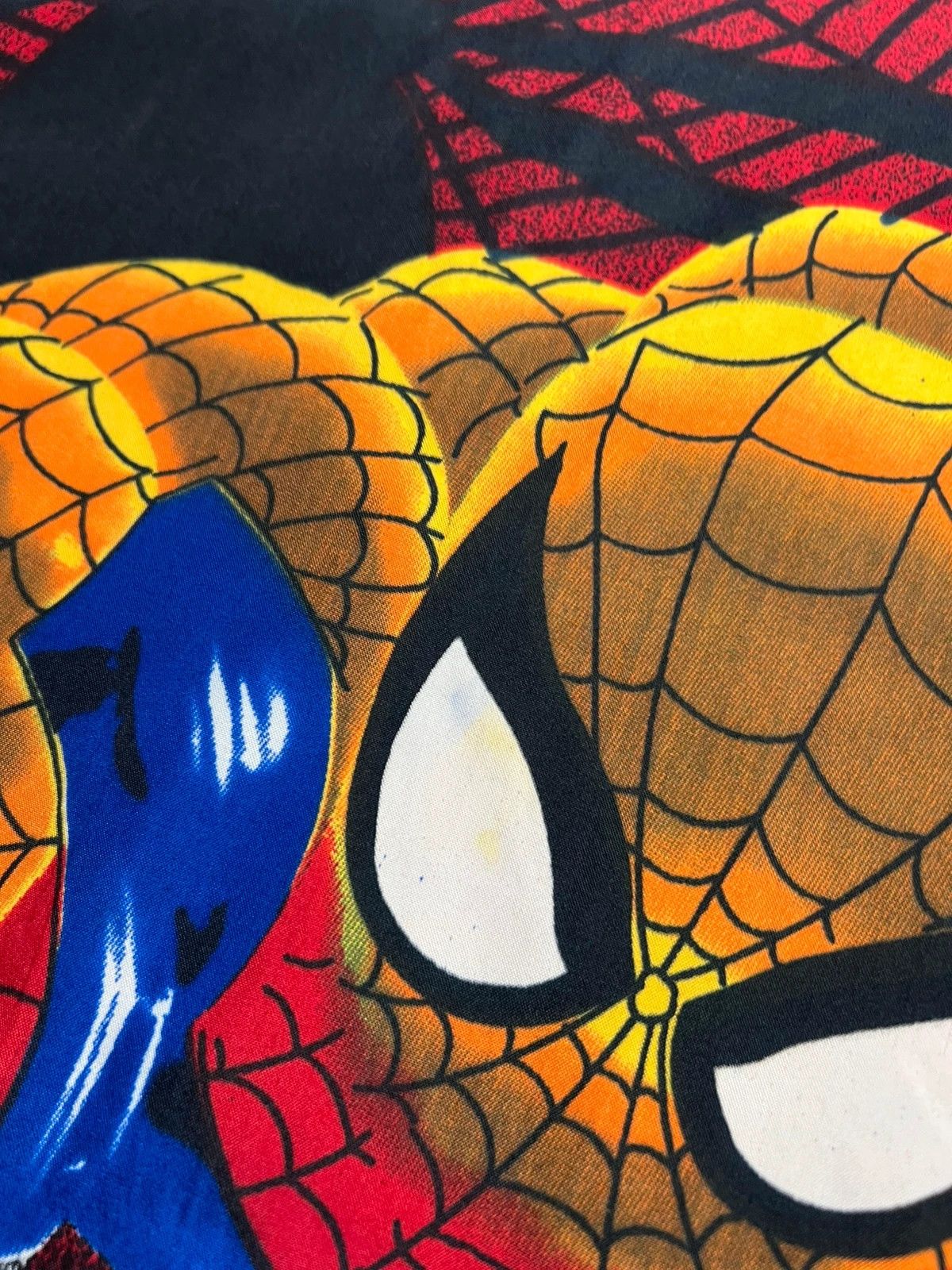 Vintage vintage 90s fullprint aop spiderman red shirt Size US M / EU 48-50 / 2 - 5 Thumbnail