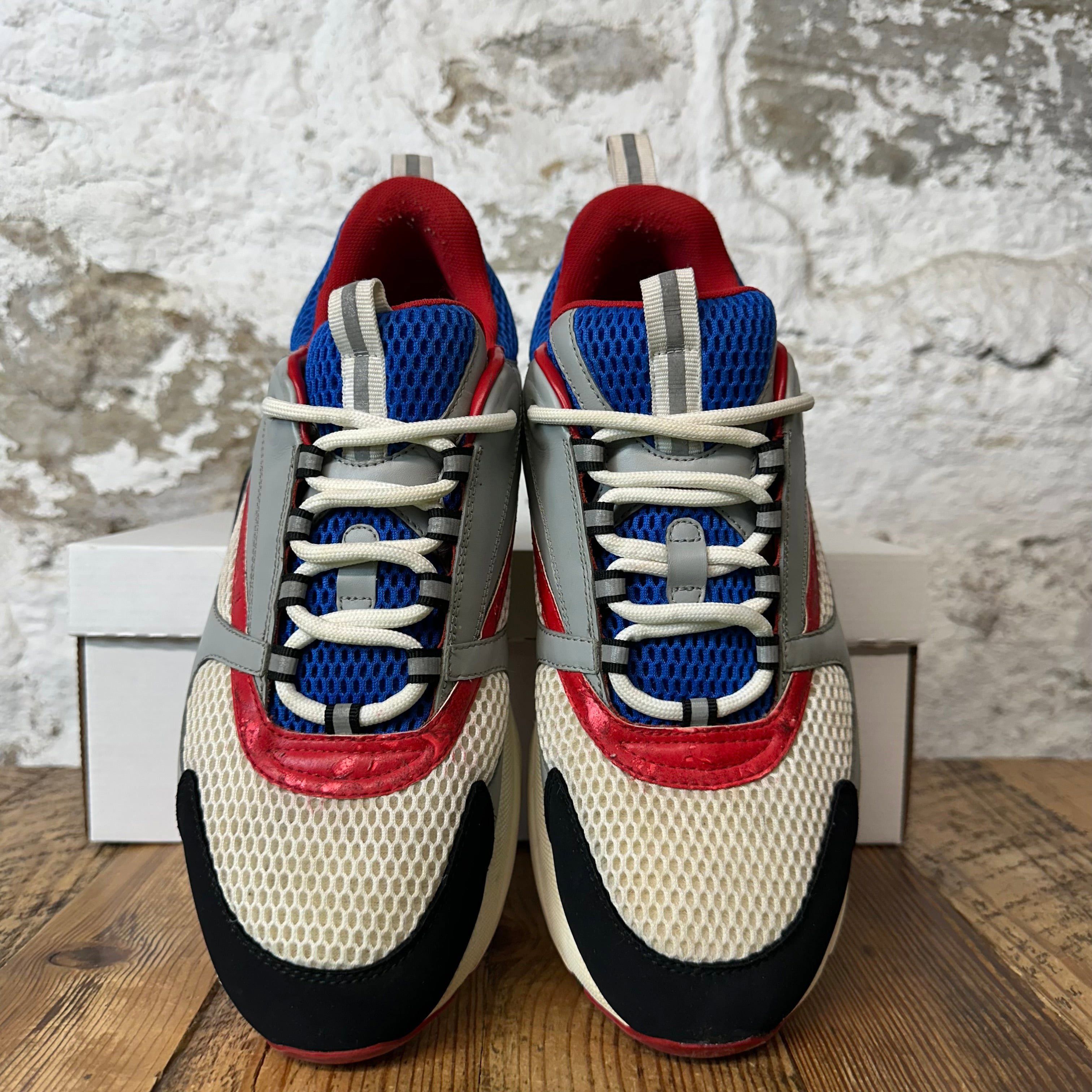 Dior Dior B22 Blue Red Grey Sneaker Sz 10 (43) Size US 10 / EU 43 - 3 Thumbnail